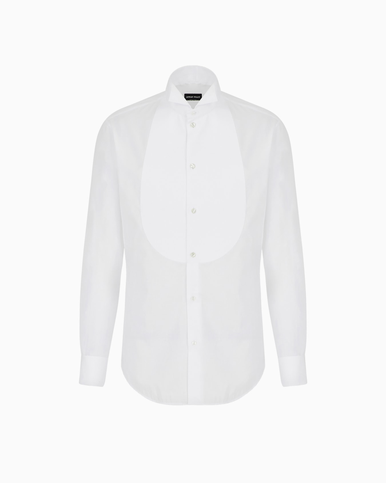 Cotton voile tuxedo shirt Slide 0