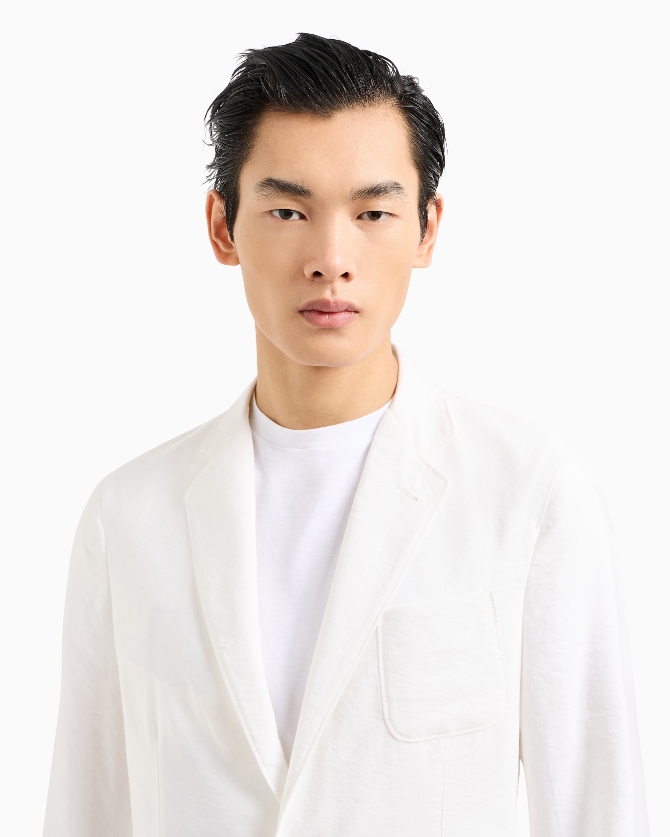 Upton Line single-breasted jacket in a silk-blend twill Slide 4