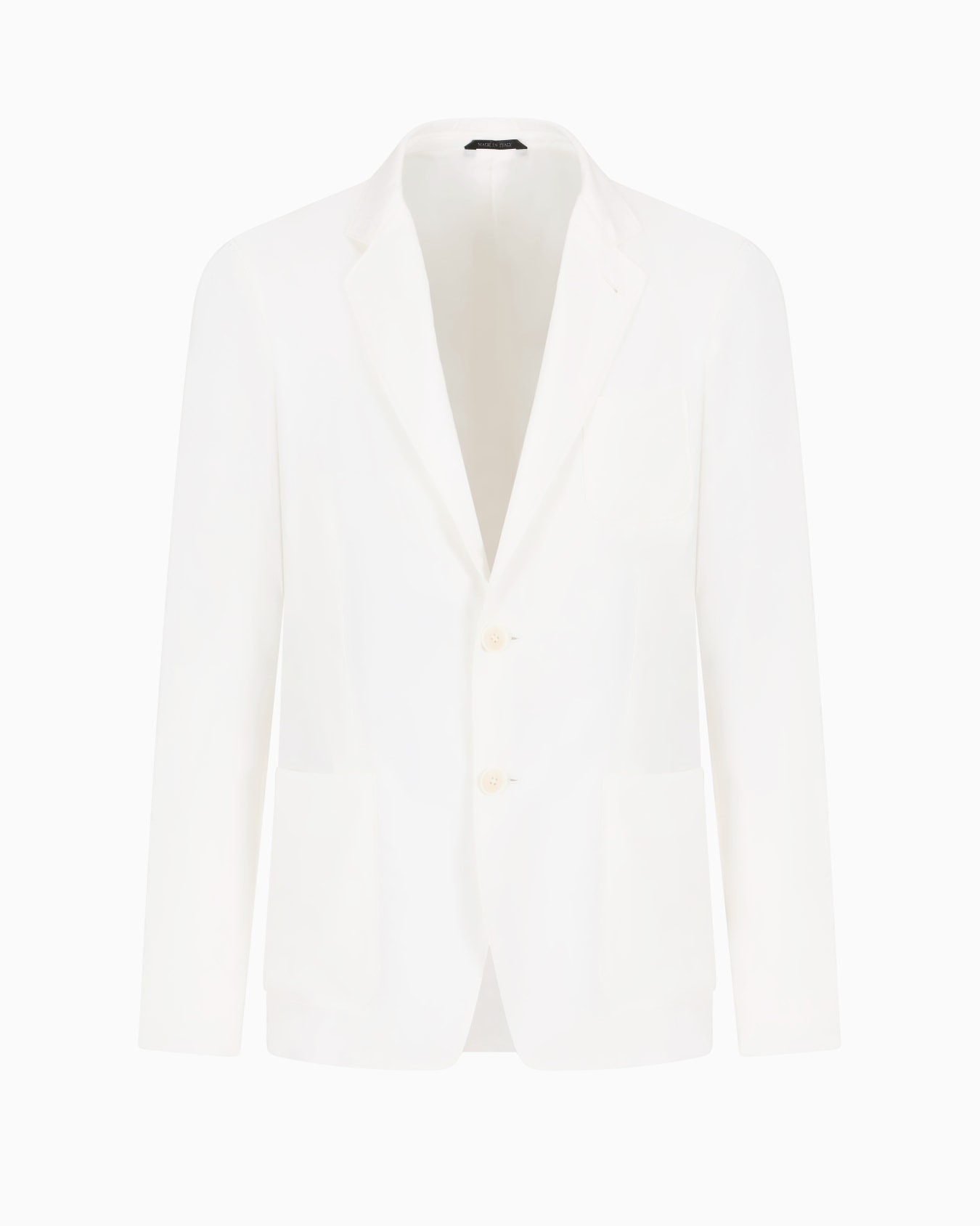Upton Line single-breasted jacket in a silk-blend twill Slide 0