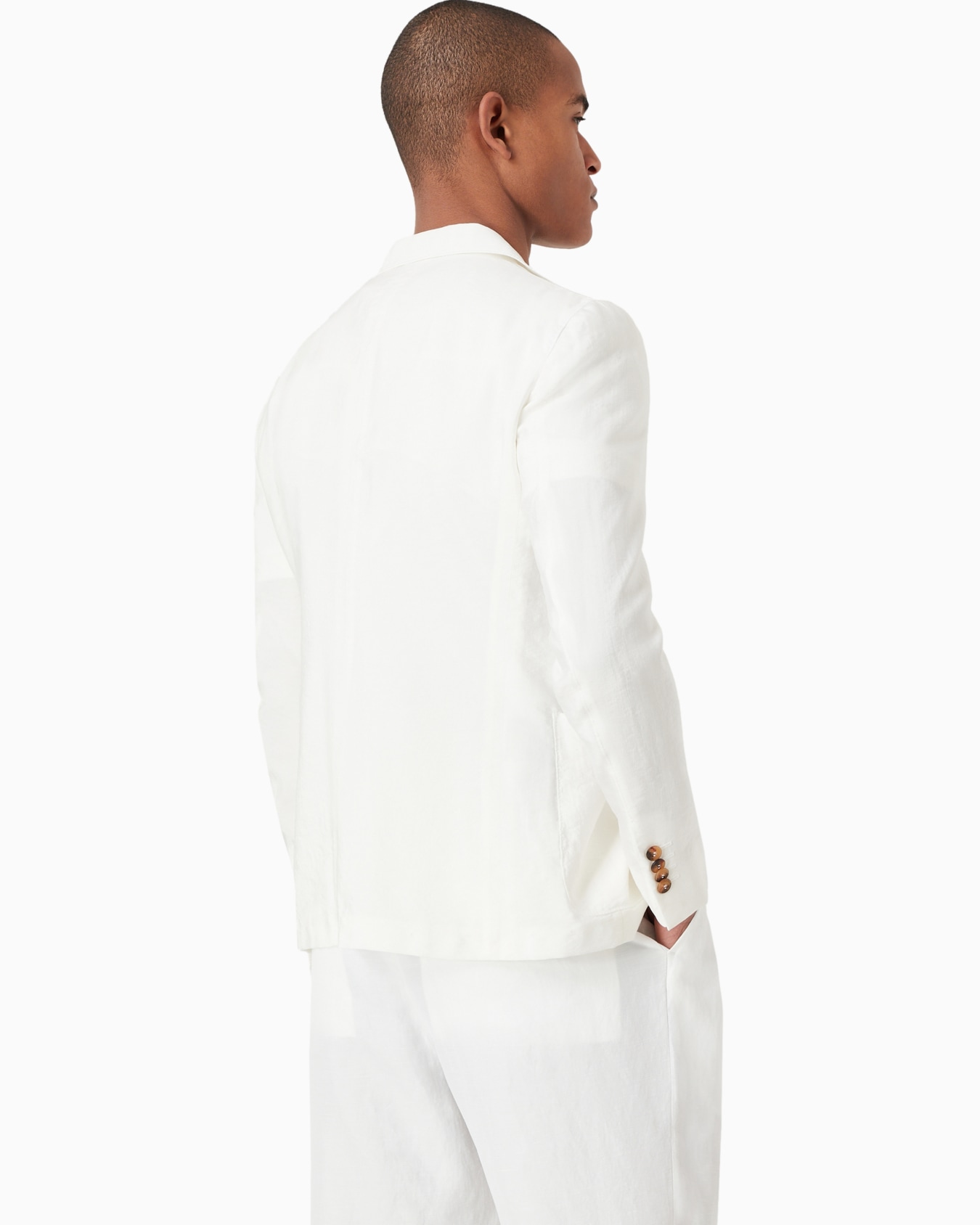 Upton Line single-breasted jacket in a silk-blend twill Slide 2