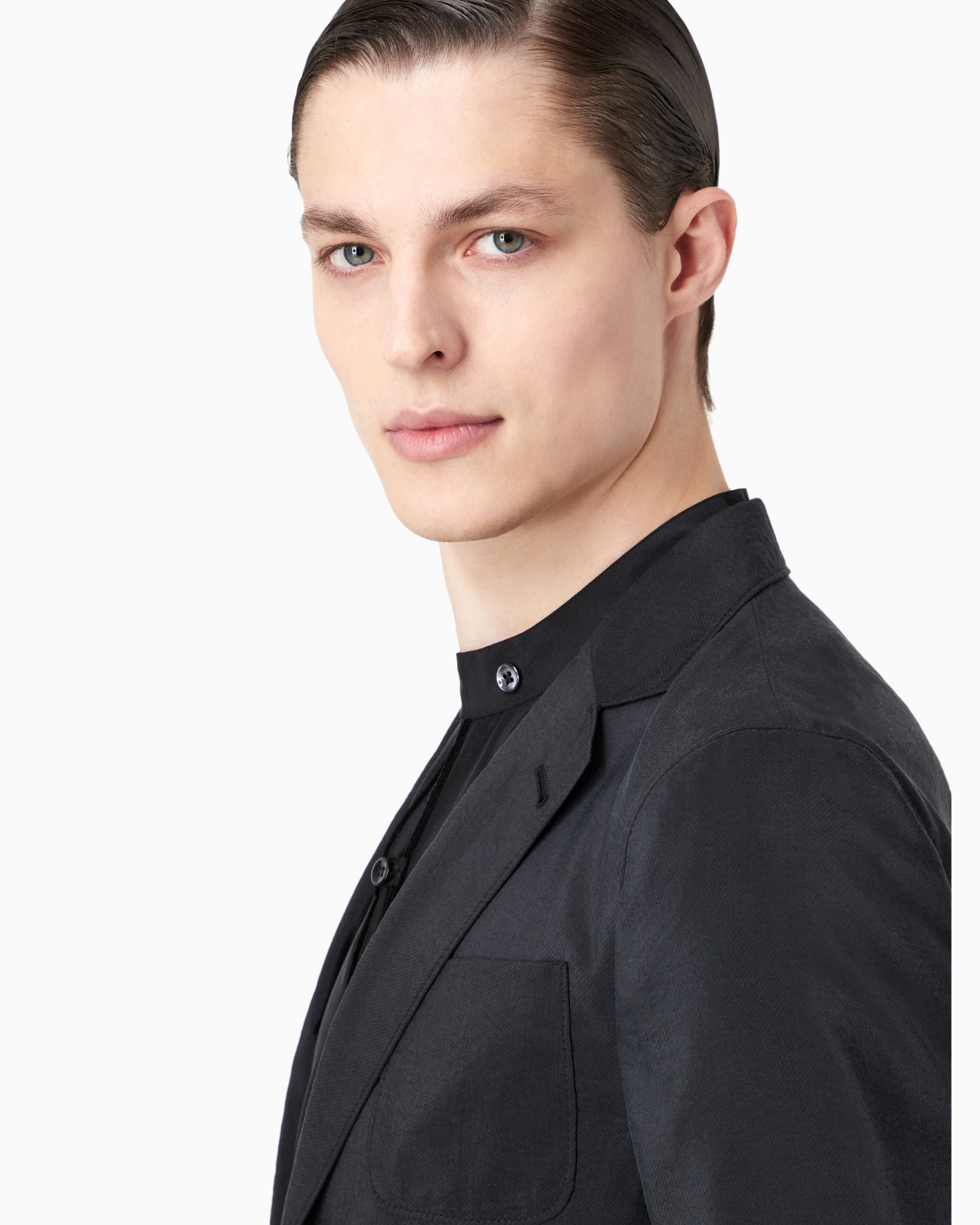 Upton Line single-breasted jacket in a silk-blend twill Slide 5