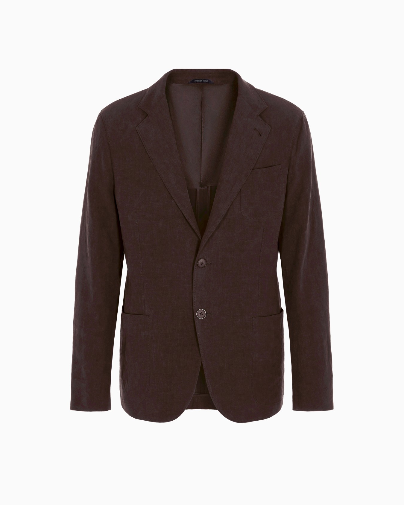 Veste à simple boutonnage gamme Upton en toile de pur lin Diapositive 0