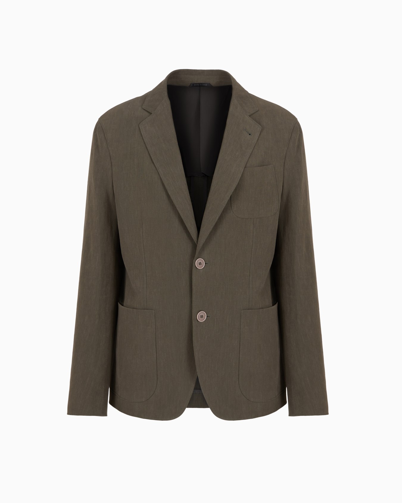 Veste à simple boutonnage gamme Upton en toile de pur lin Diapositive 0
