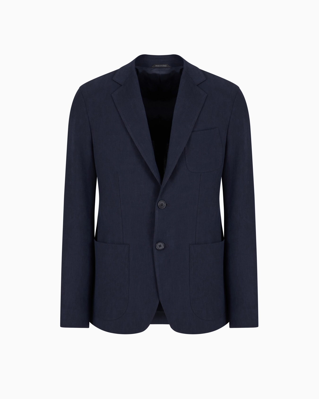 Veste à simple boutonnage gamme Upton en toile de pur lin Diapositive 0