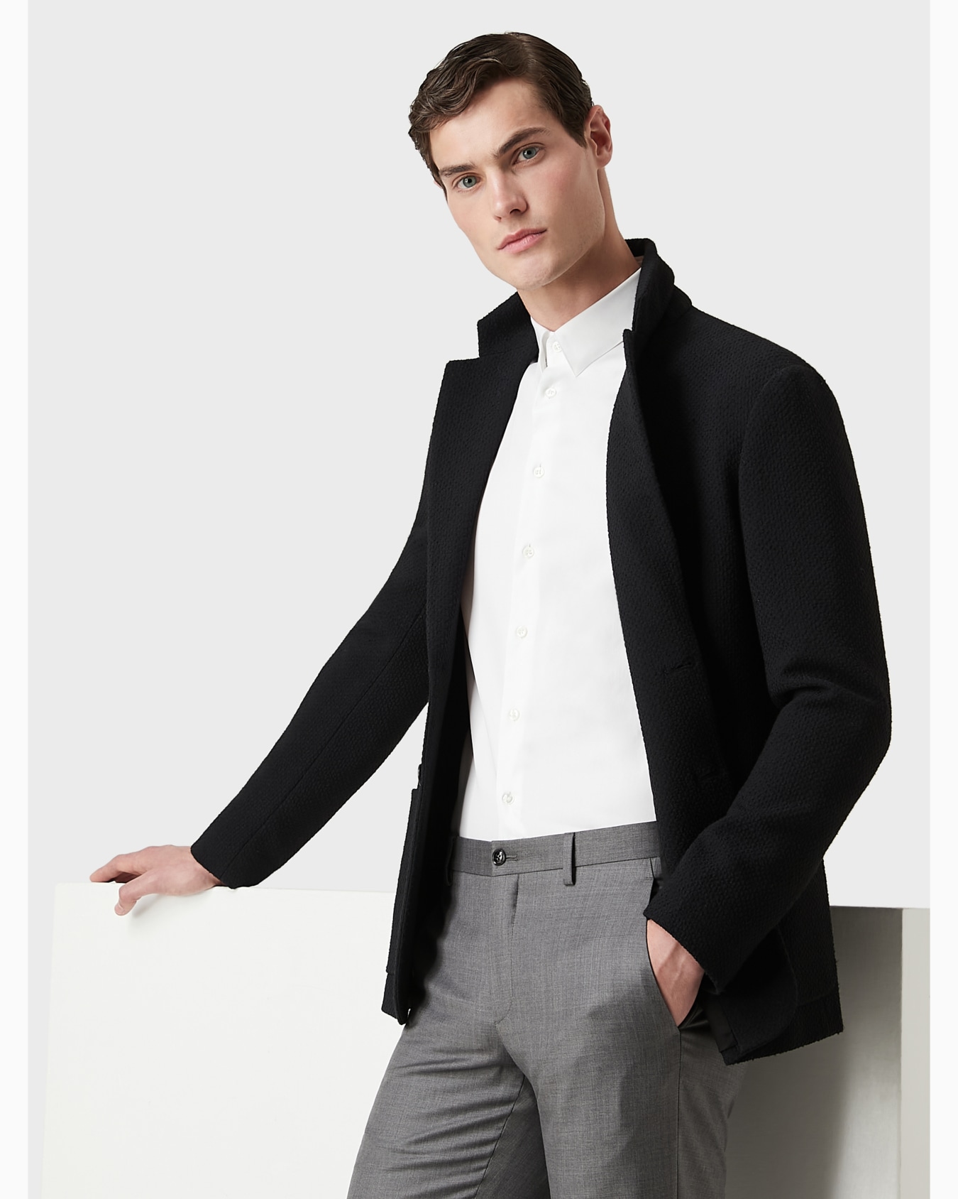 Wool and cashmere gabardine trousers Slide 4