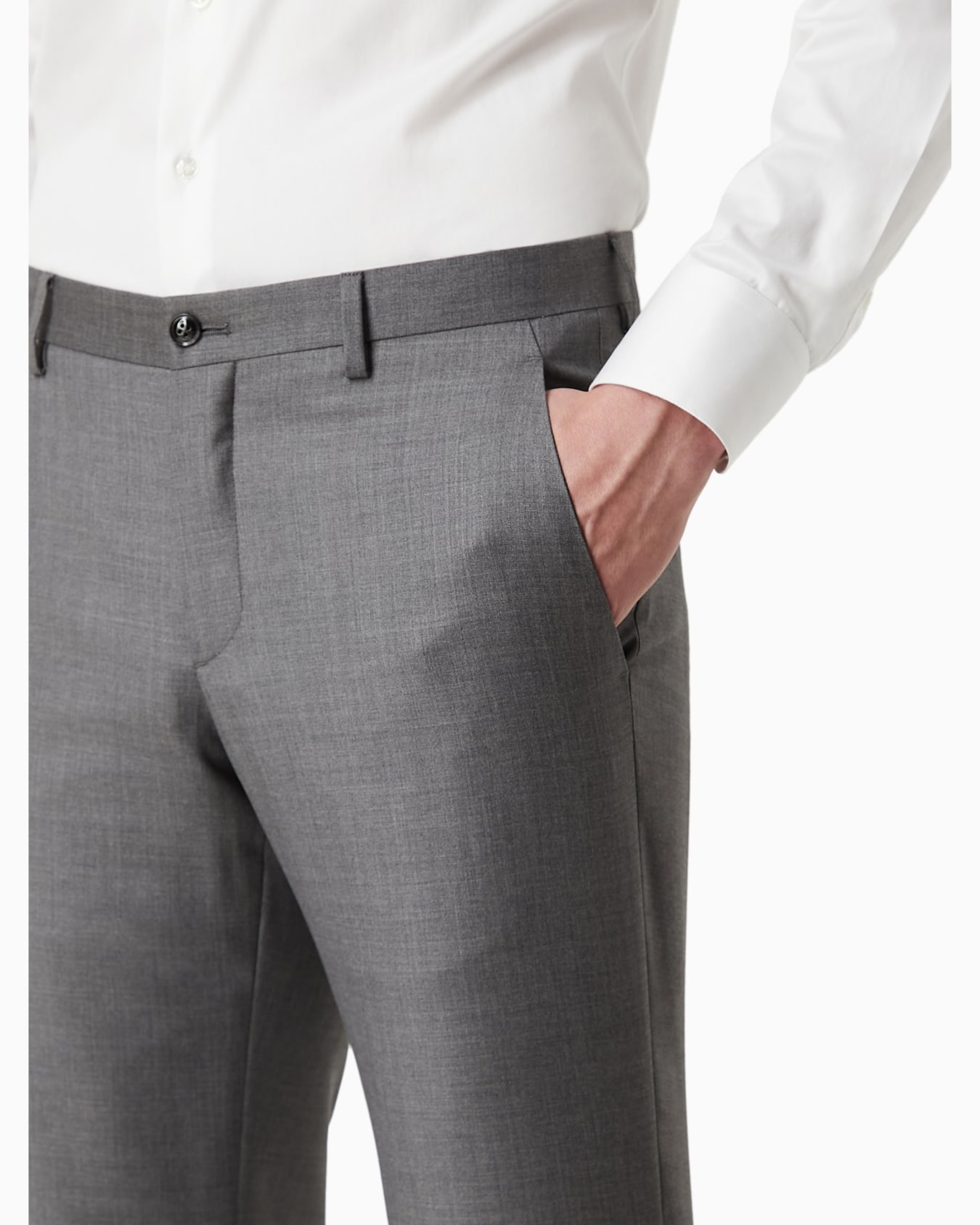 Wool and cashmere gabardine trousers Slide 5