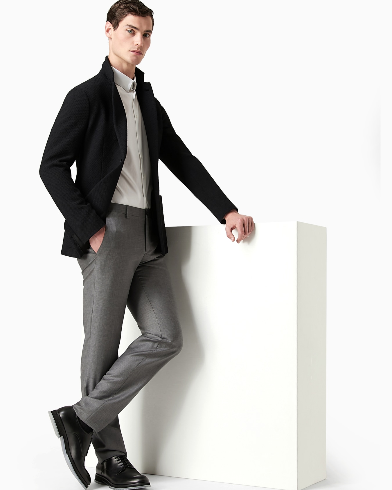 Wool and cashmere gabardine trousers Slide 3