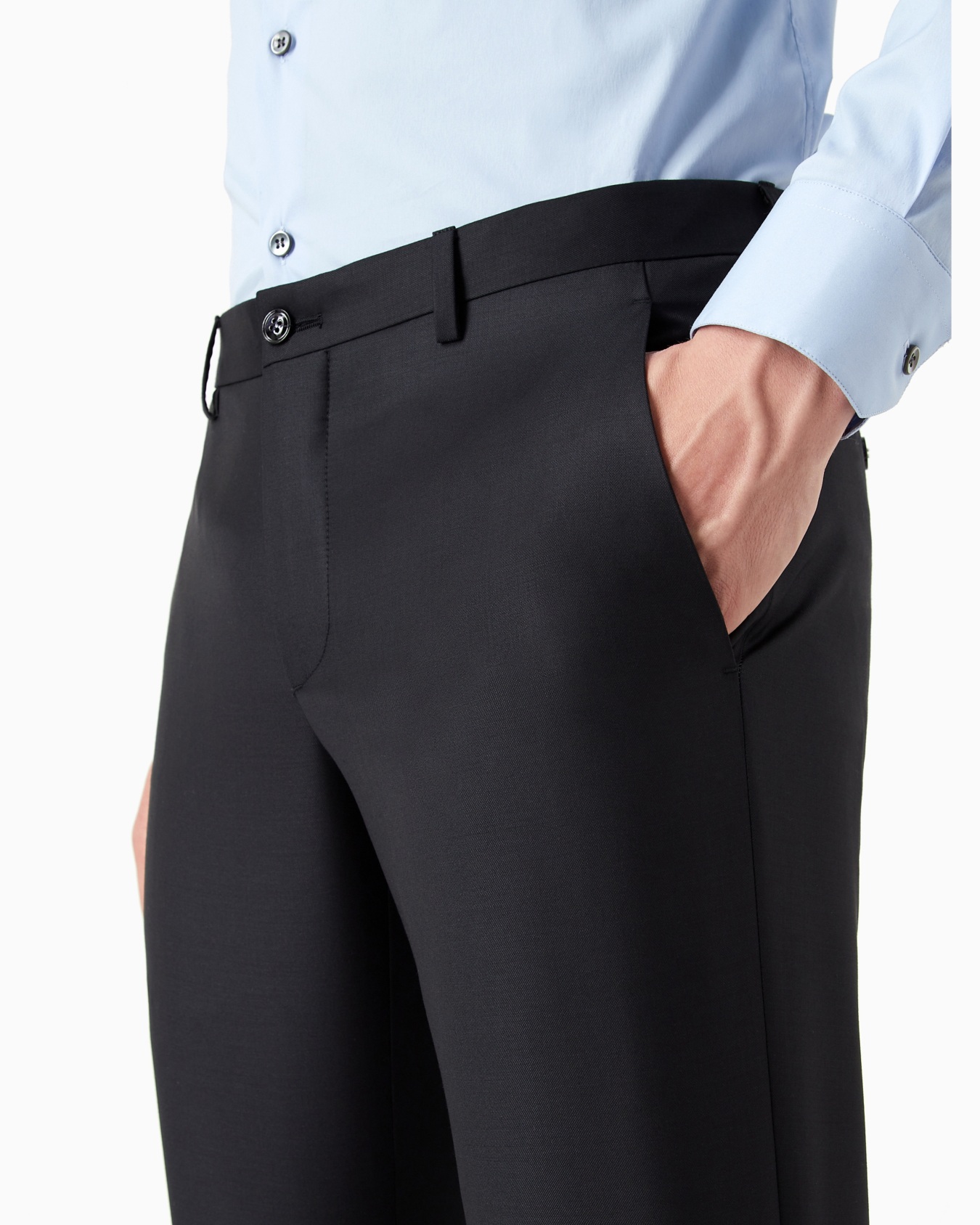 Wool and cashmere gabardine trousers Slide 4