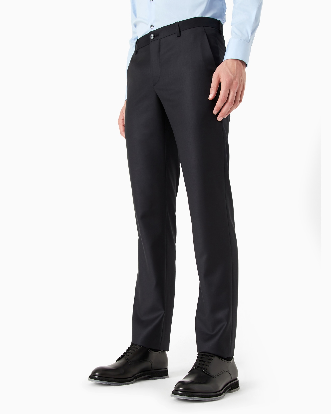 Wool and cashmere gabardine trousers Slide 1