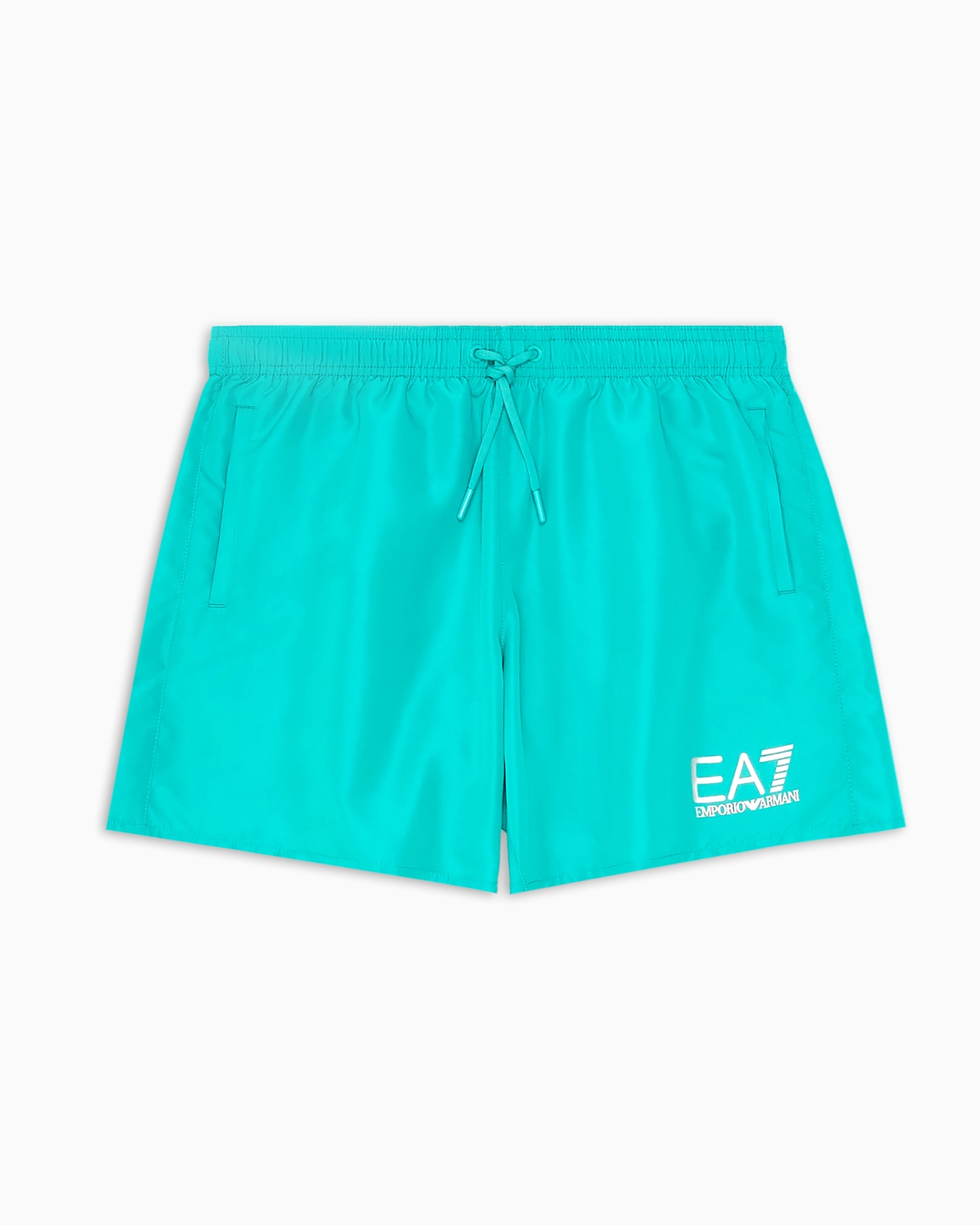Swim trunks with logo Slide 0