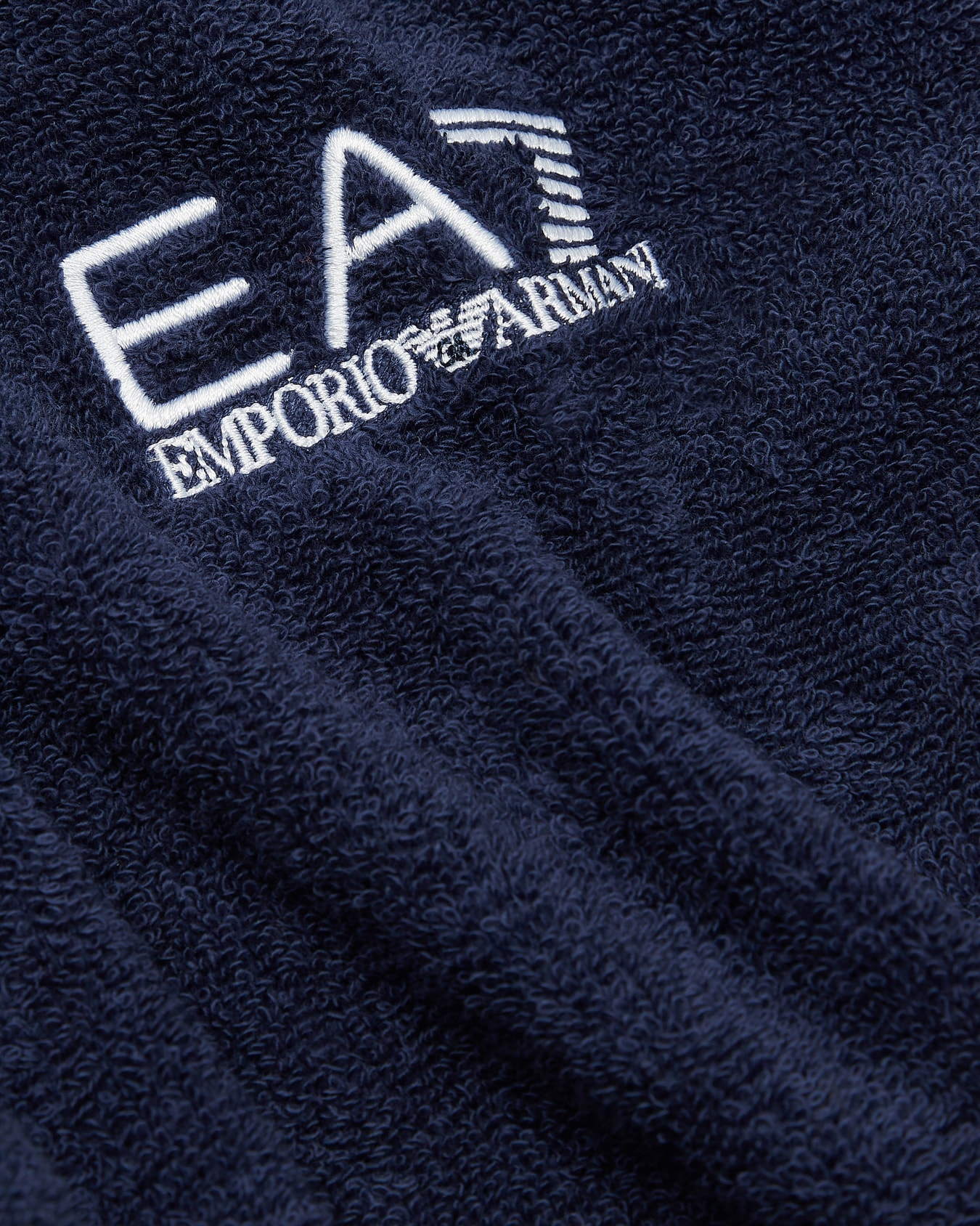 Cotton terry bathrobe Slide 3