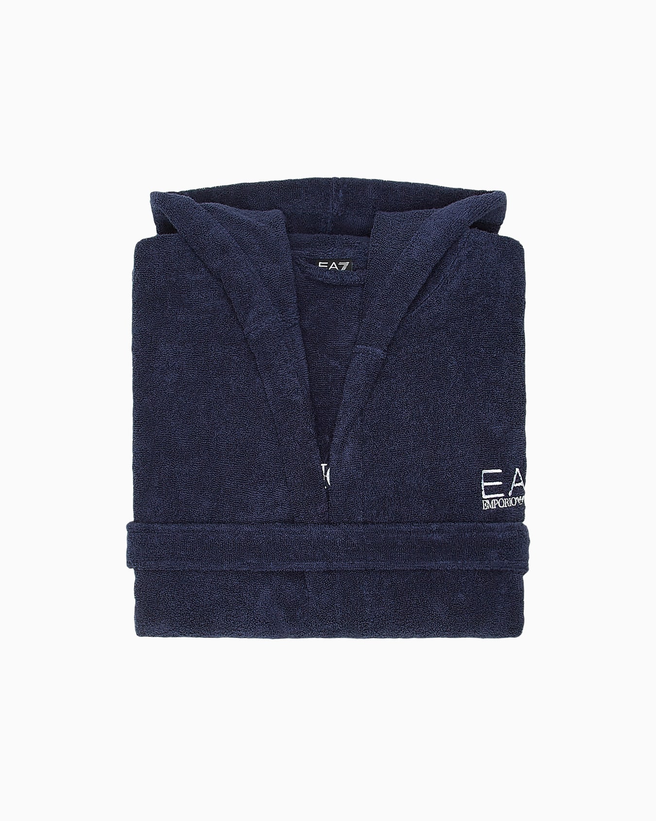 Cotton terry bathrobe Slide 0