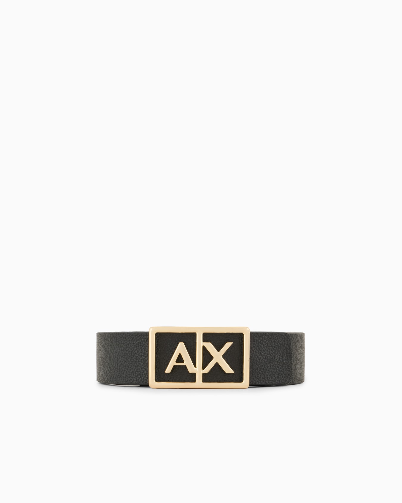 Belt with maxi gold logo Diapositiva 0