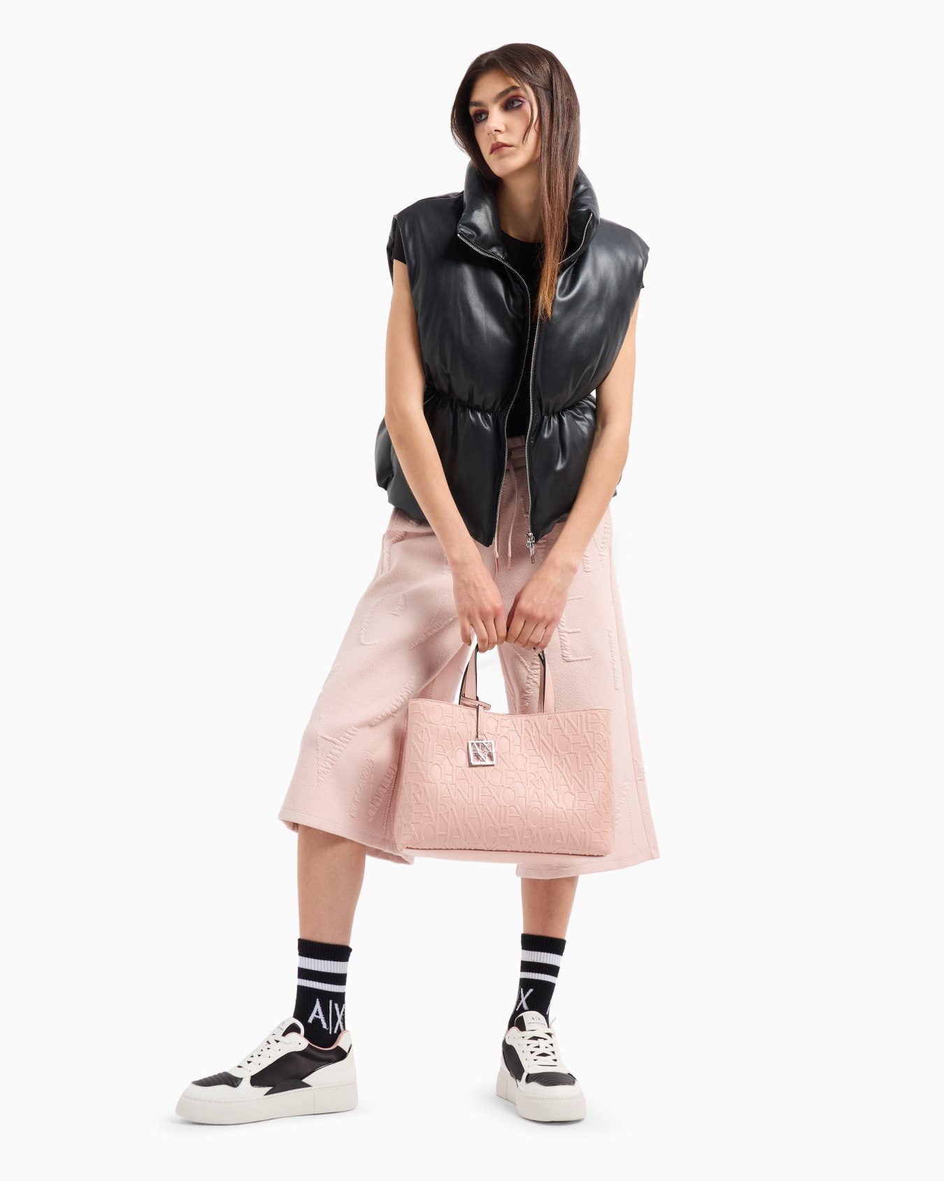 Shopper mediano con asas y bandolera Diapositiva 5