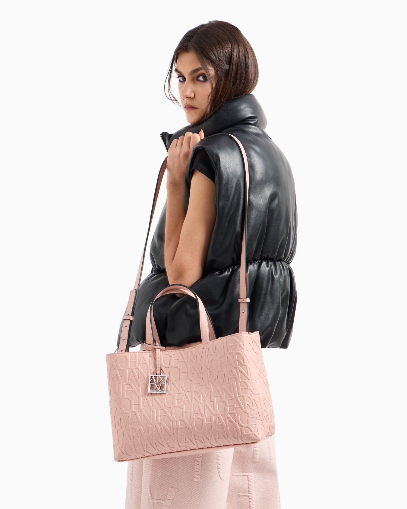 Shopper mediano con asas y bandolera Diapositiva 6
