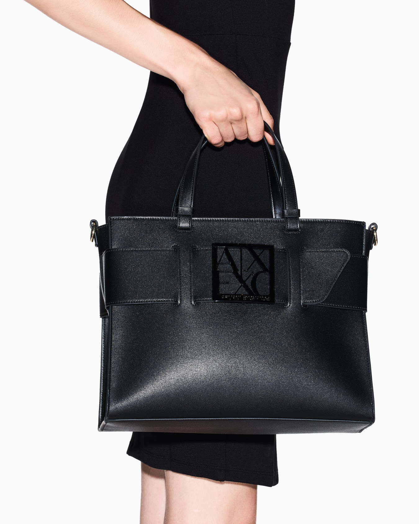 Large tote bag with double handles and shoulder strap Slide 5