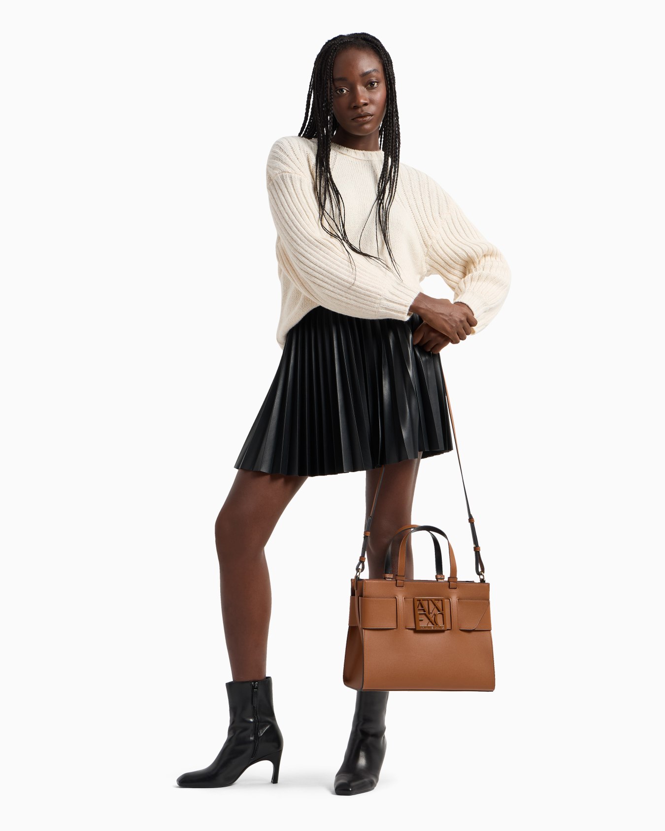 Large tote bag with double handles and shoulder strap Slide 5