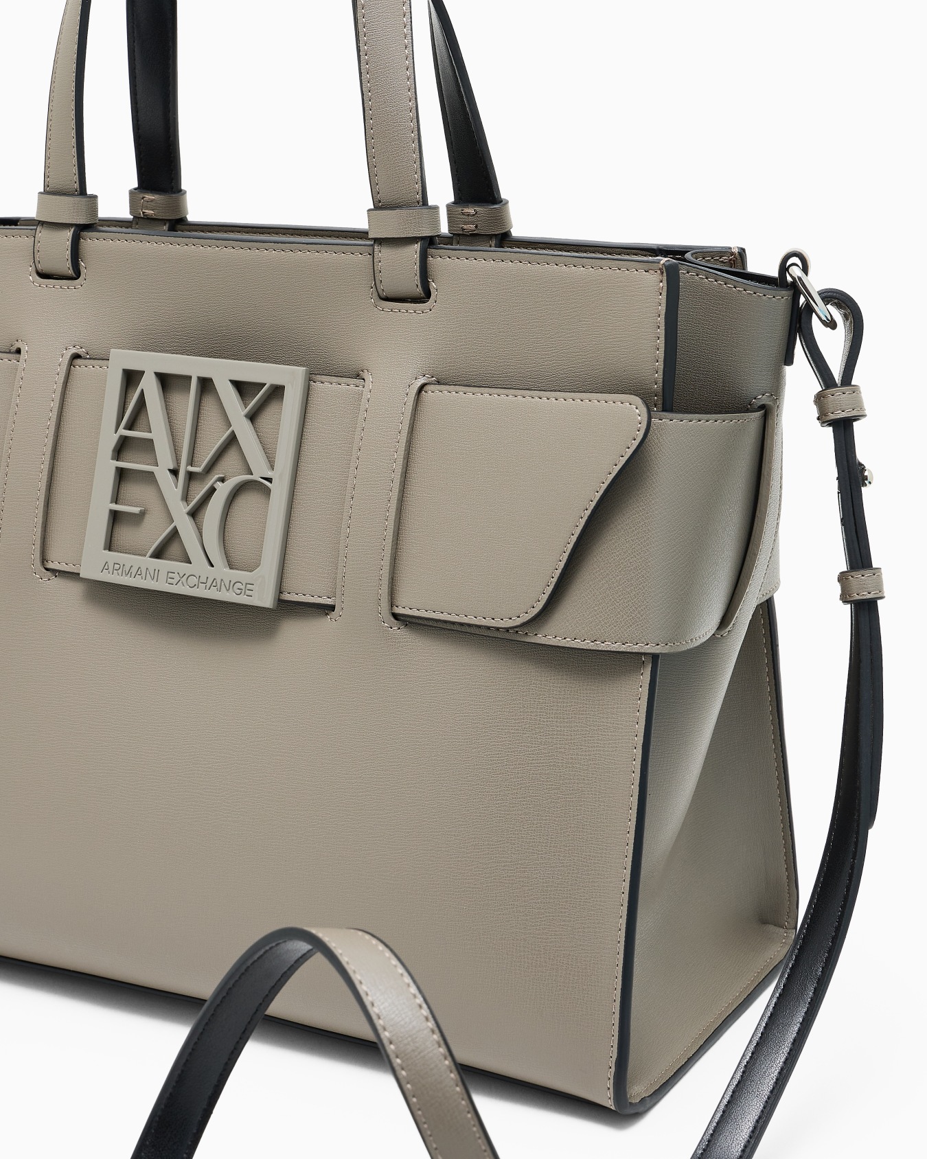 Large tote bag with double handles and shoulder strap Slide 4