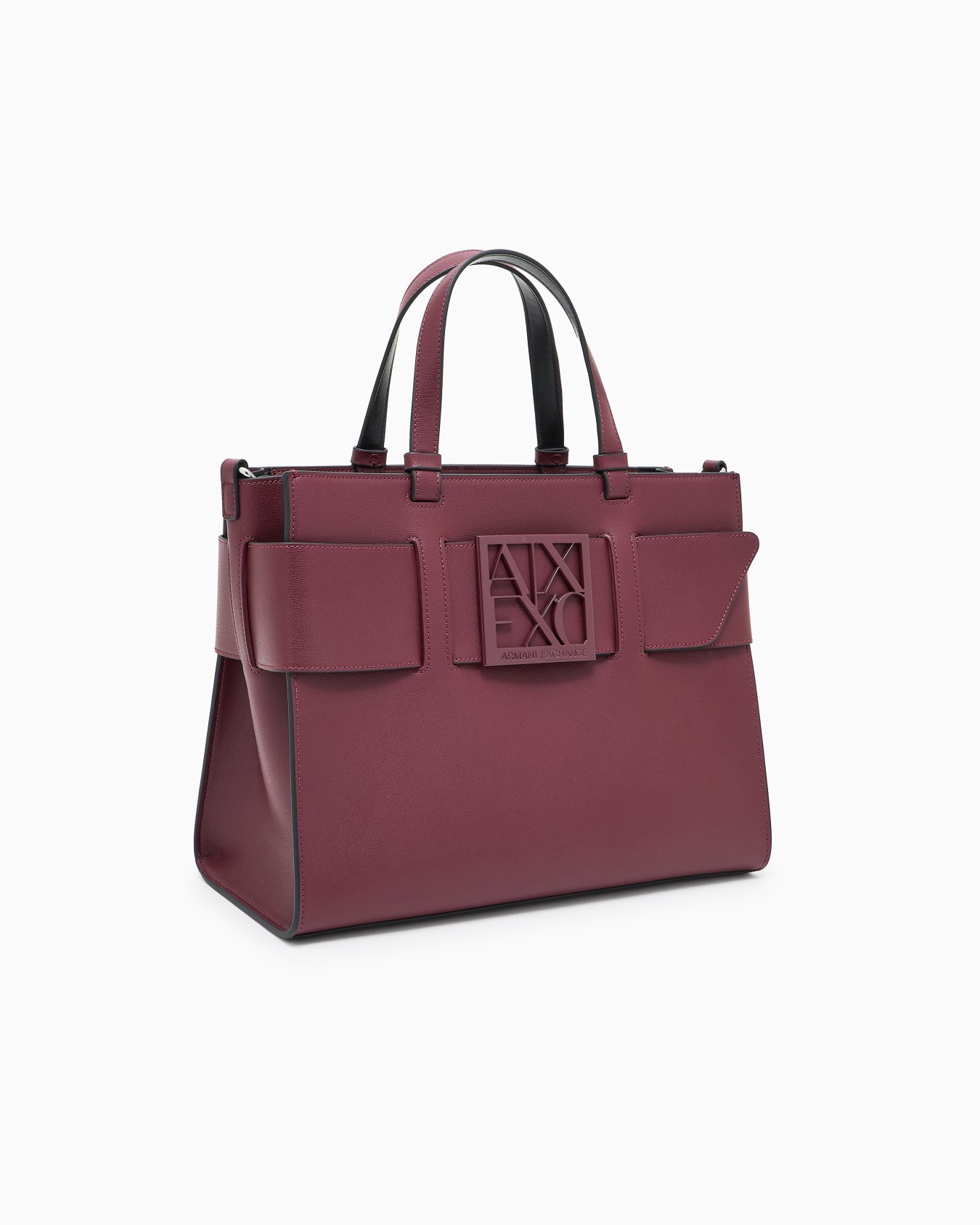 Tote bag grande con doppi manici e tracolla Slide 1