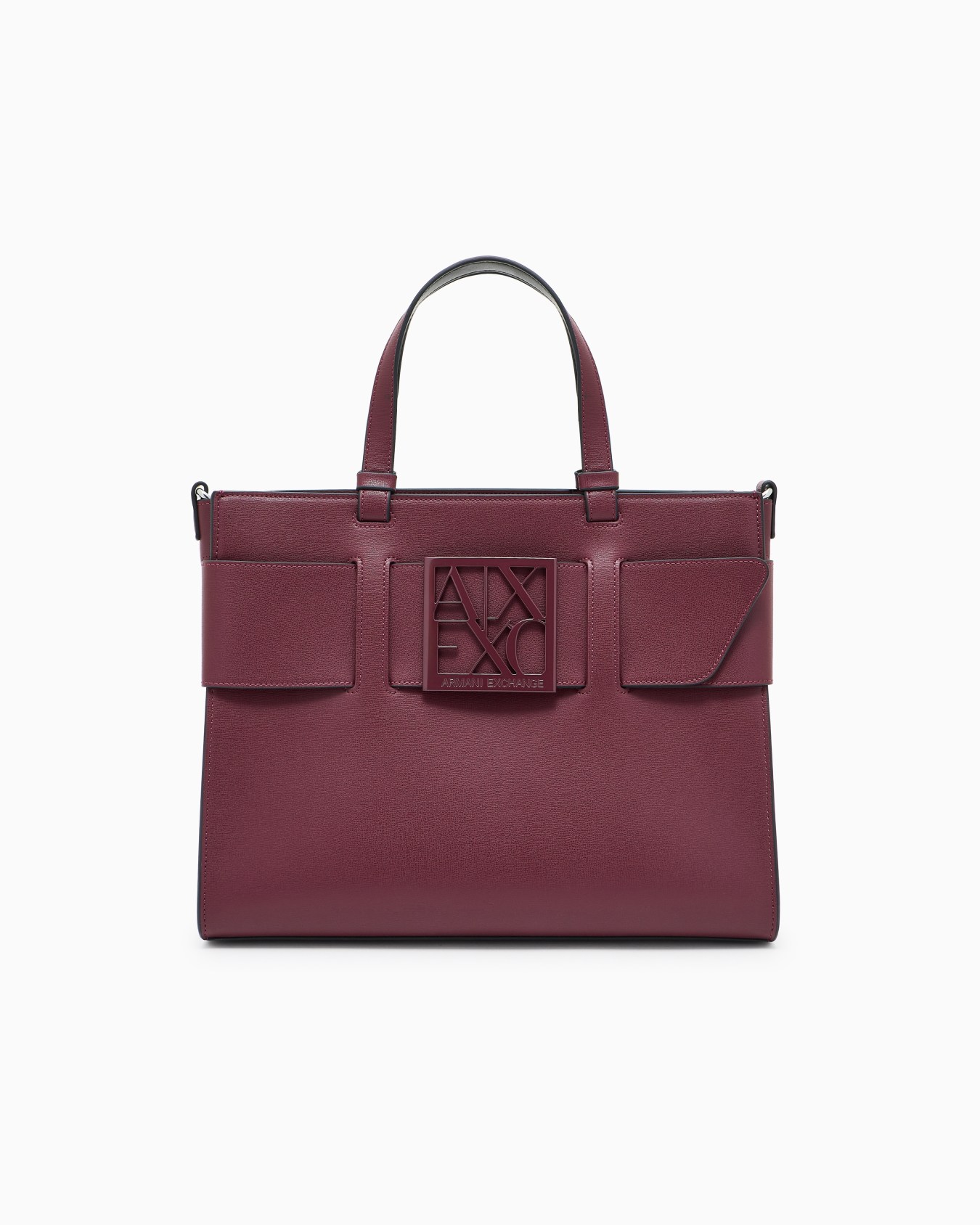 Tote bag grande con doppi manici e tracolla Slide 0