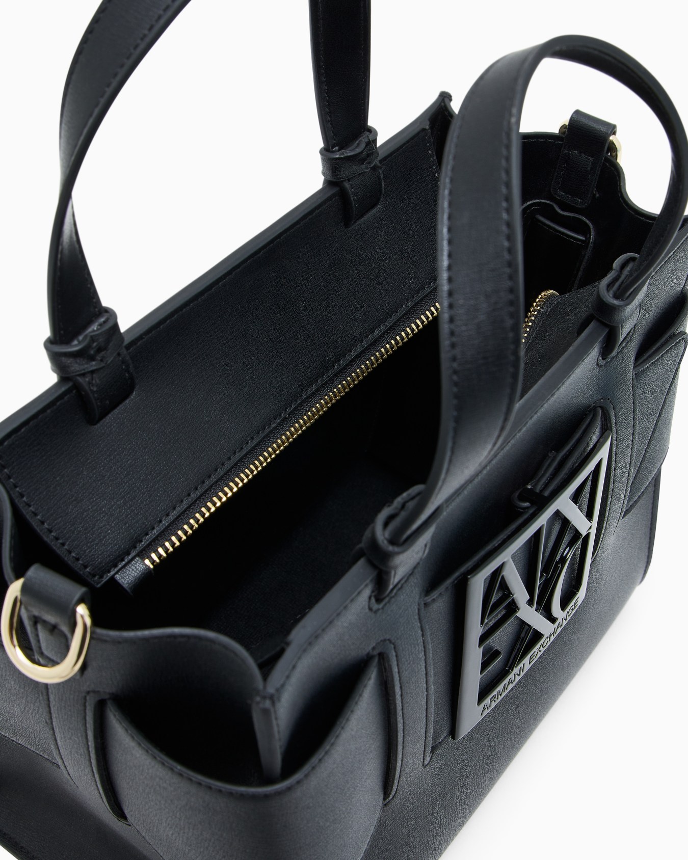 Medium tote bag with double handles and shoulder strap Slide 3