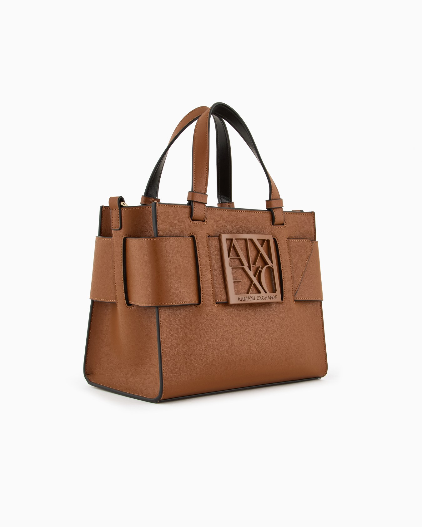 Medium tote bag with double handles and shoulder strap Slide 1