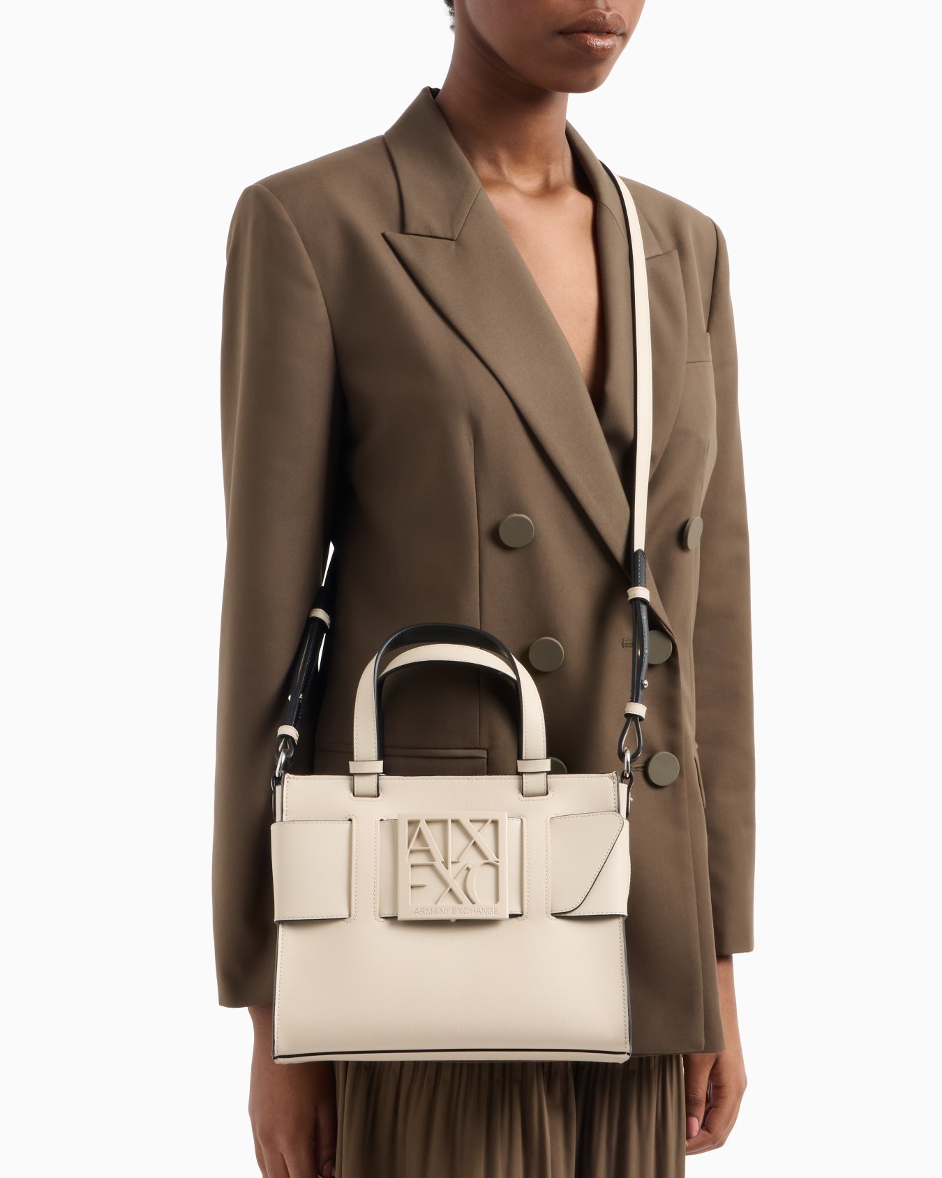 Sac cabas moyen avec doubles poignées et bandoulière Diapositive 6