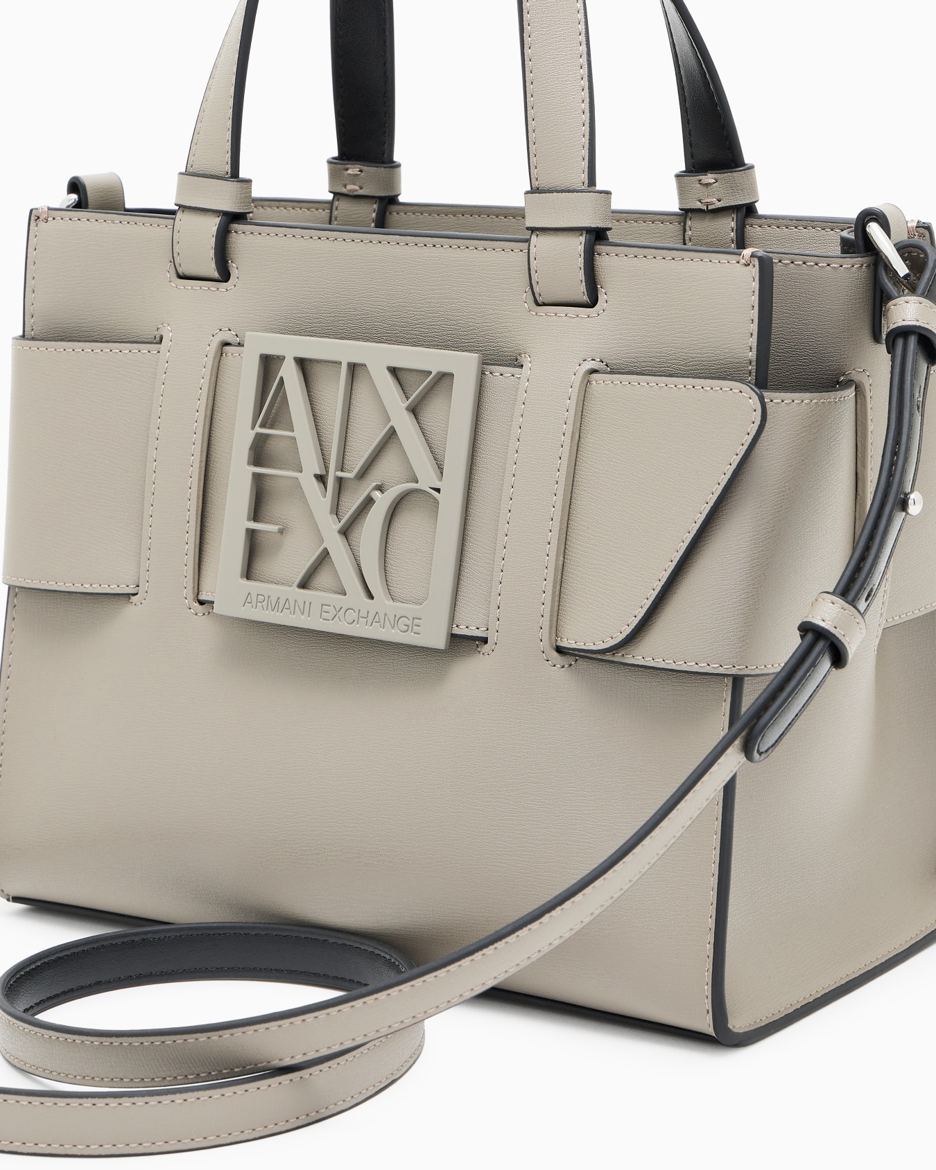 Tote bag media con doppi manici e tracolla Slide 4