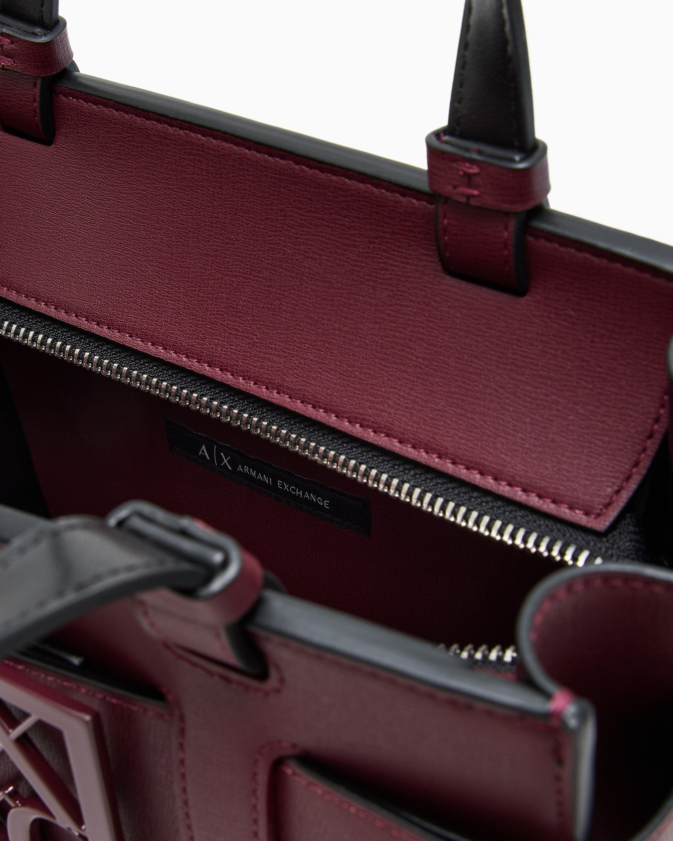 Medium tote bag with double handles and shoulder strap Slide 3