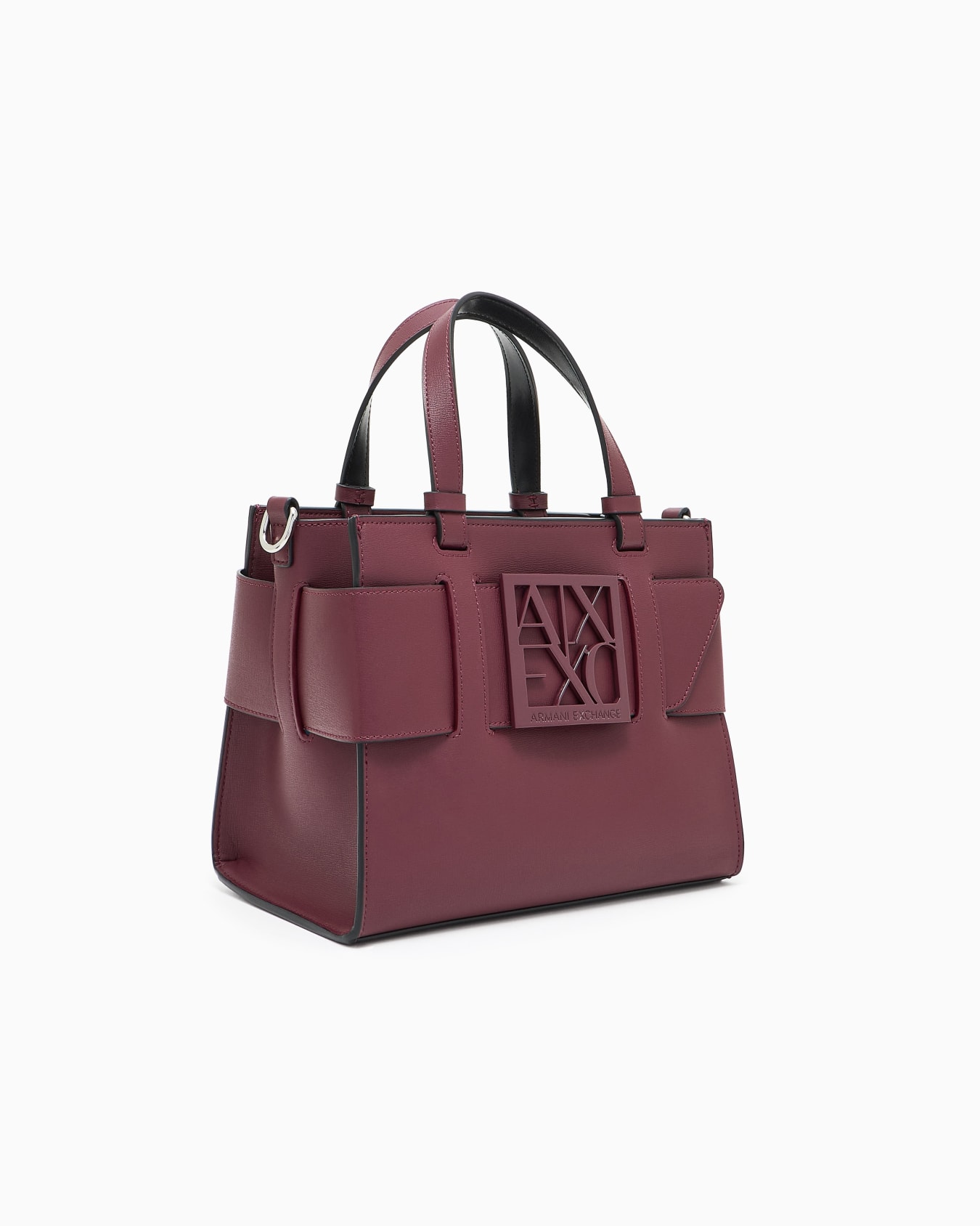 Medium tote bag with double handles and shoulder strap Slide 1