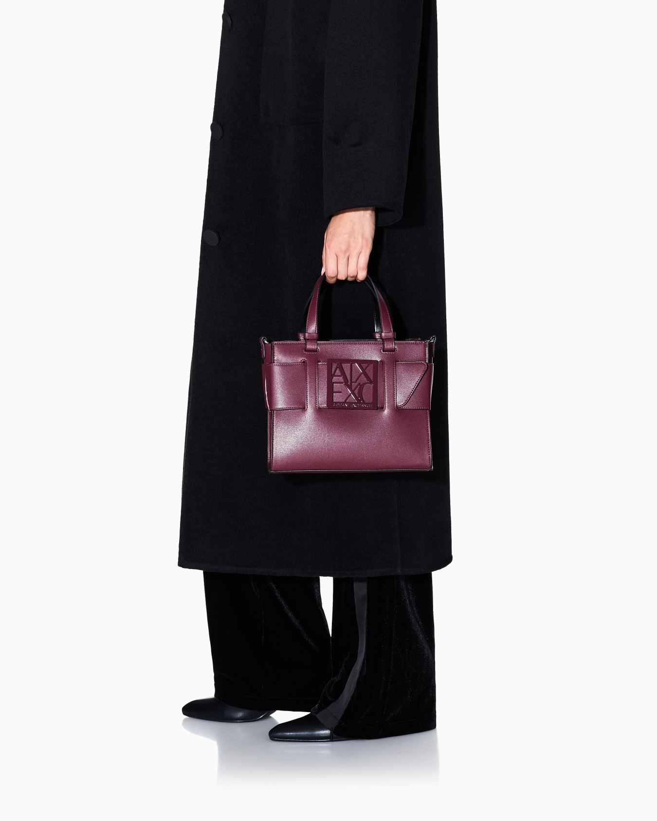 Sac cabas moyen avec doubles poignées et bandoulière Diapositive 5