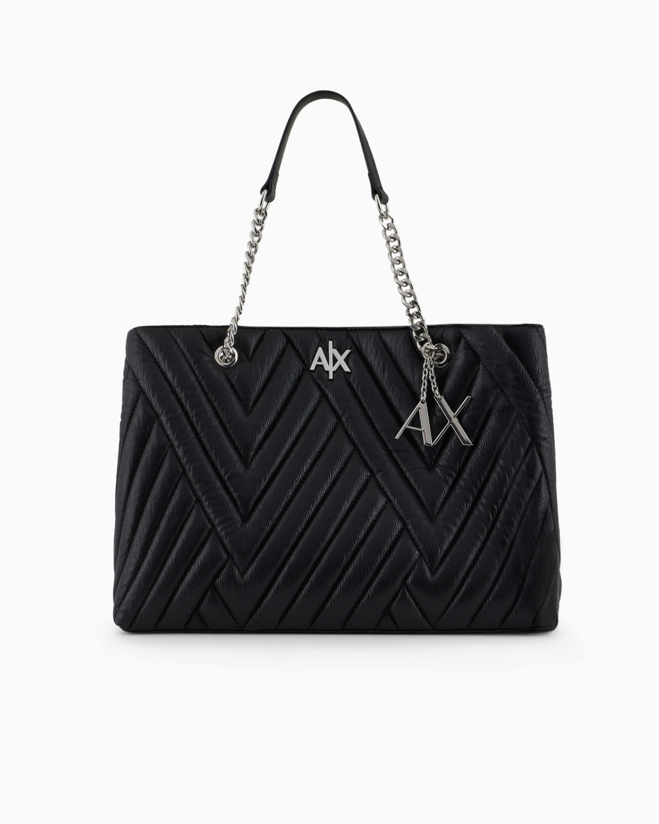 Tote bag with contrasting inserts and maxi logo Diapositiva 0
