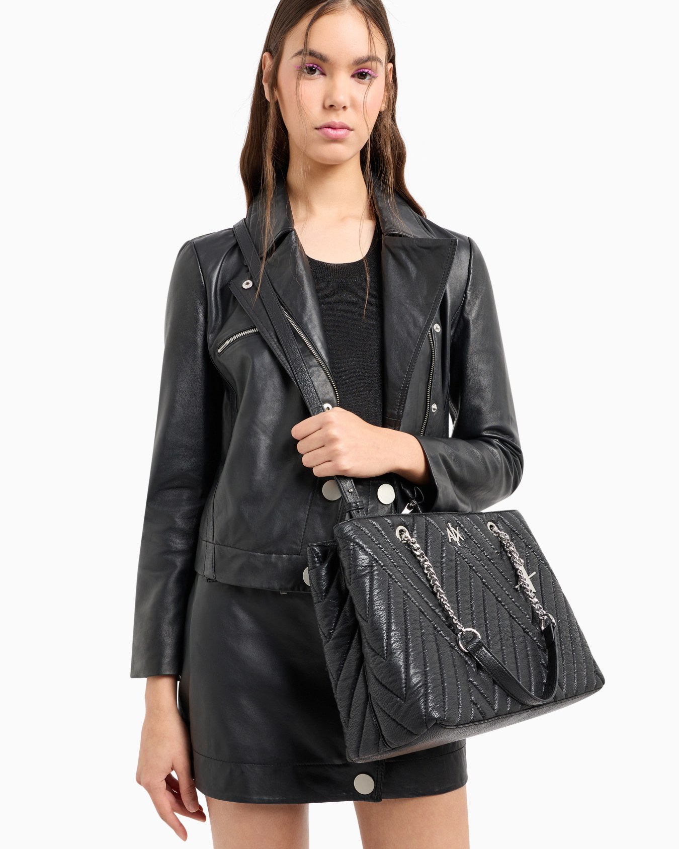 Tote bag with contrasting inserts and maxi logo Diapositiva 6