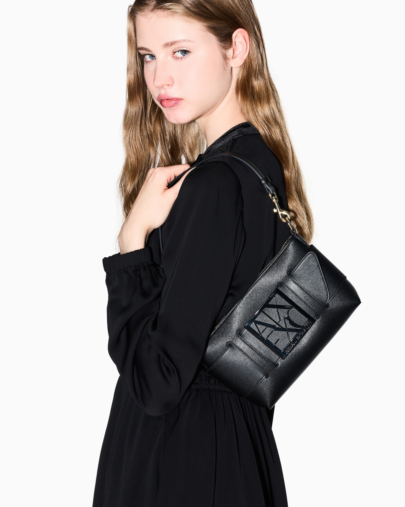  Sac porté épaule color block avec maxi logo Diapositive 6