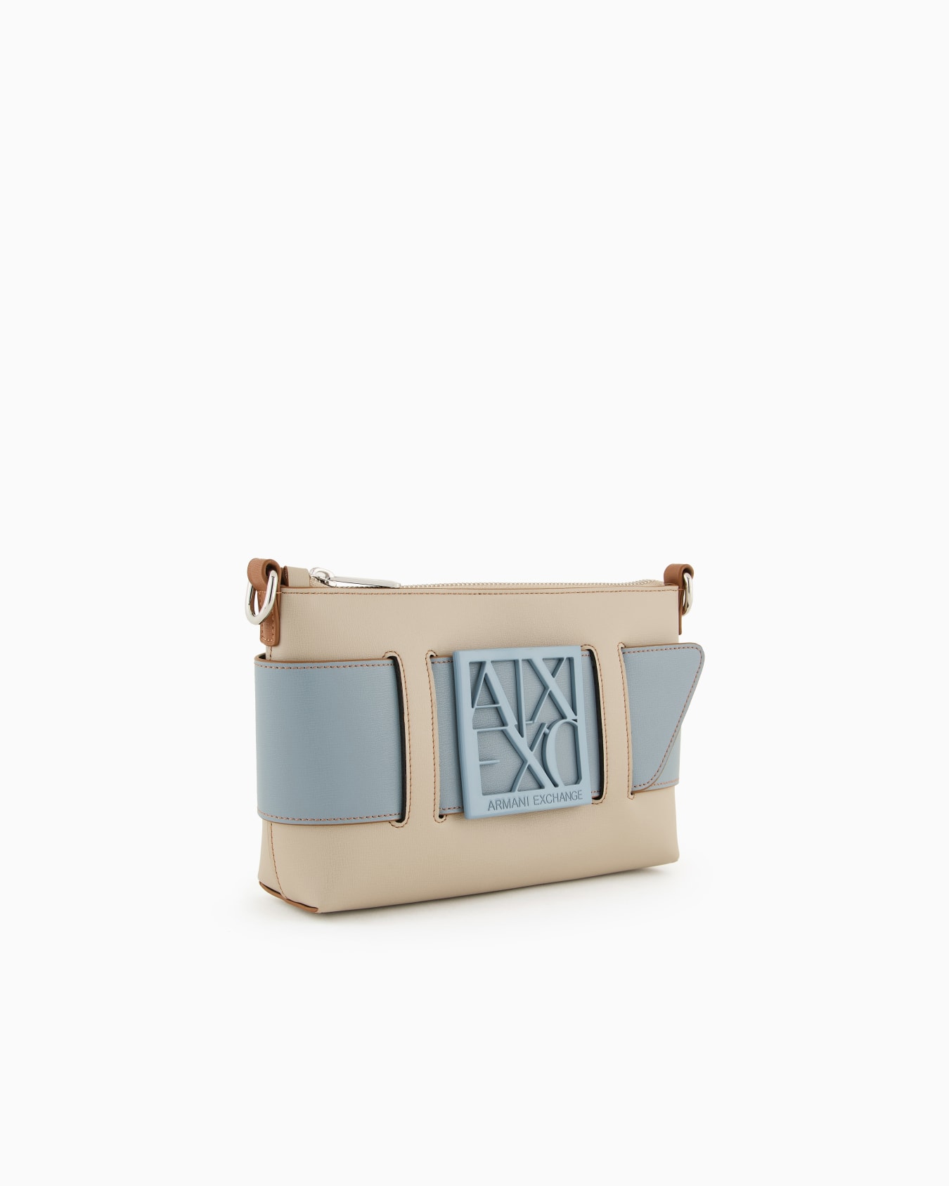  Color block shoulder bag with maxi logo Slide 1