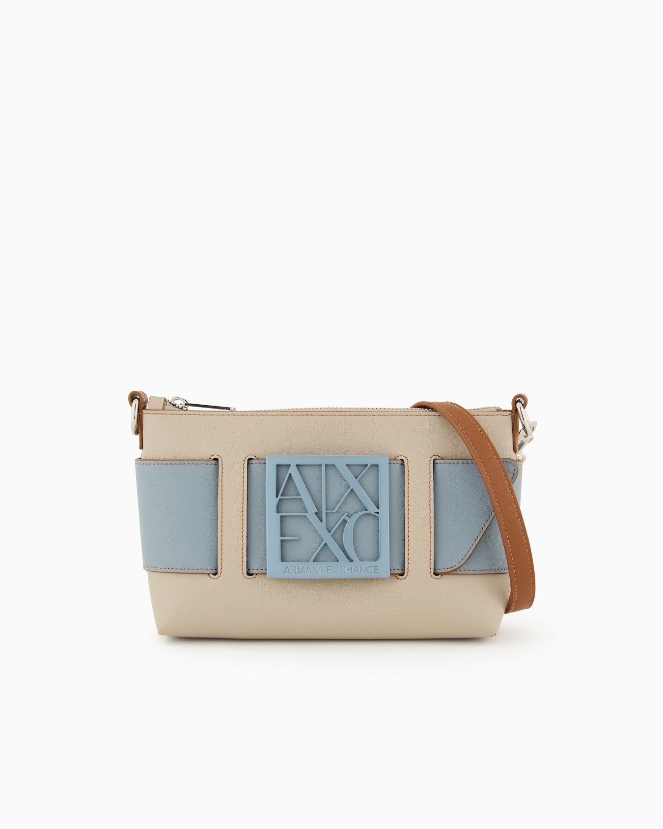  Color block shoulder bag with maxi logo Slide 0