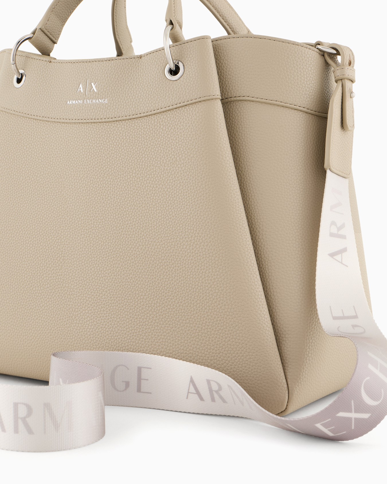 Large shaped shopper bag with double handles Slide 4