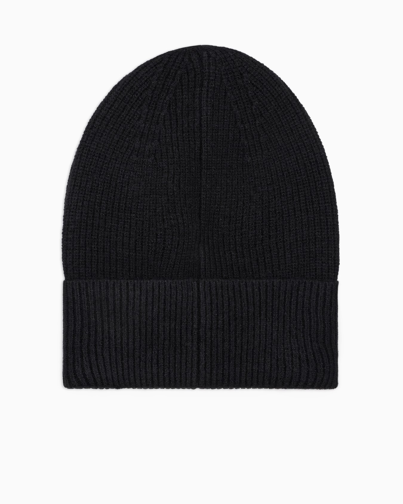 Ribbed beanie hat with rhinestones Slide 1