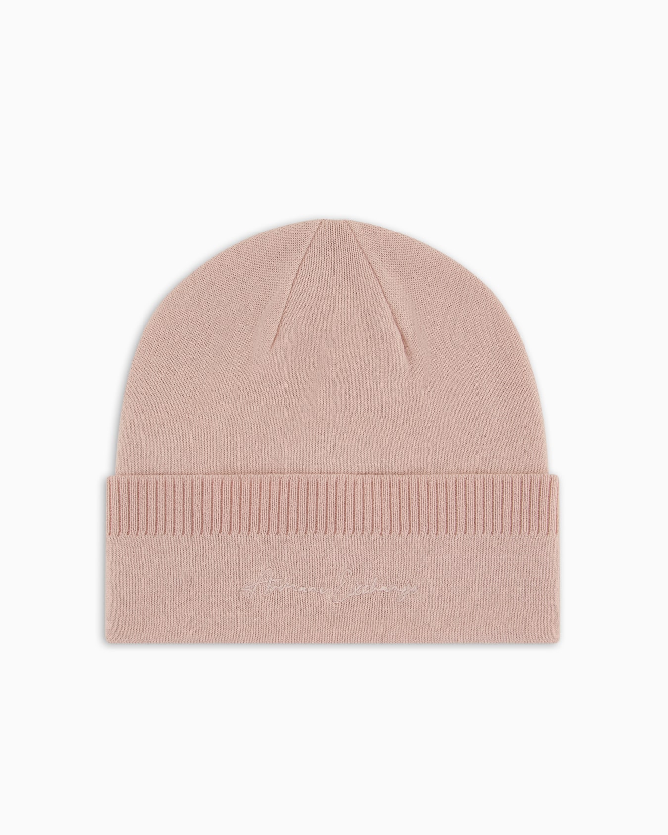 Bonnet en laine mélangée avec broderie Diapositive 0