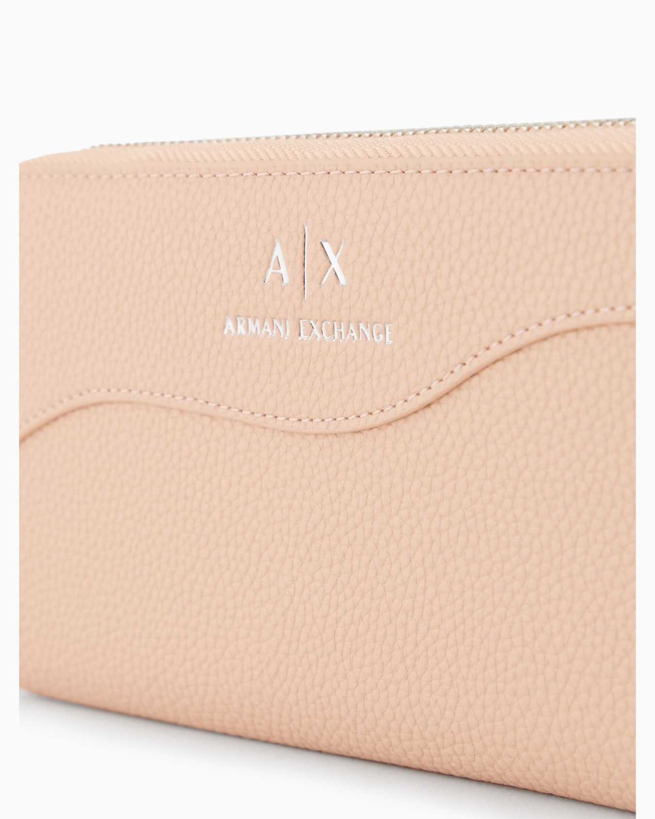Zip around wallet with shaped stitching Slide 4