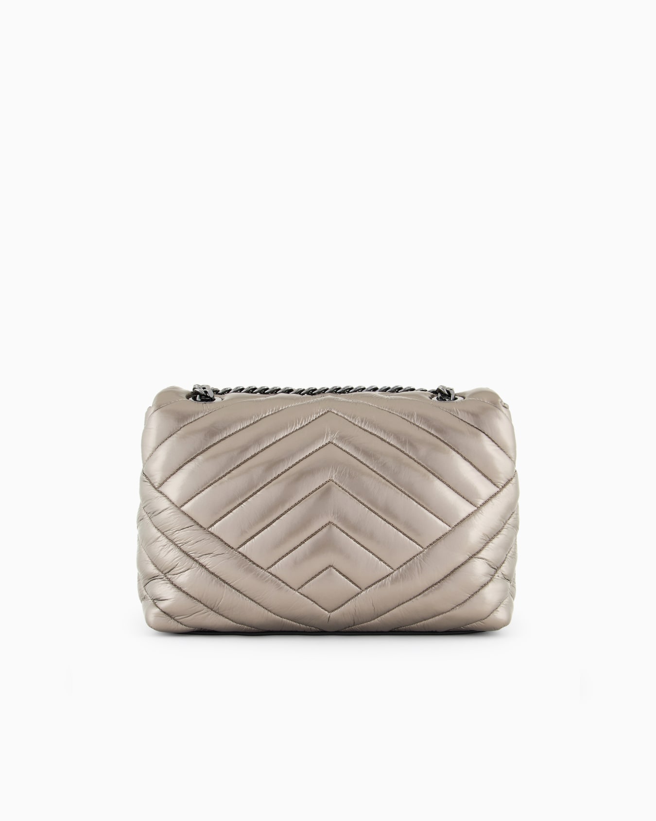 Quilted shoulder bag with chain strap Slide 2