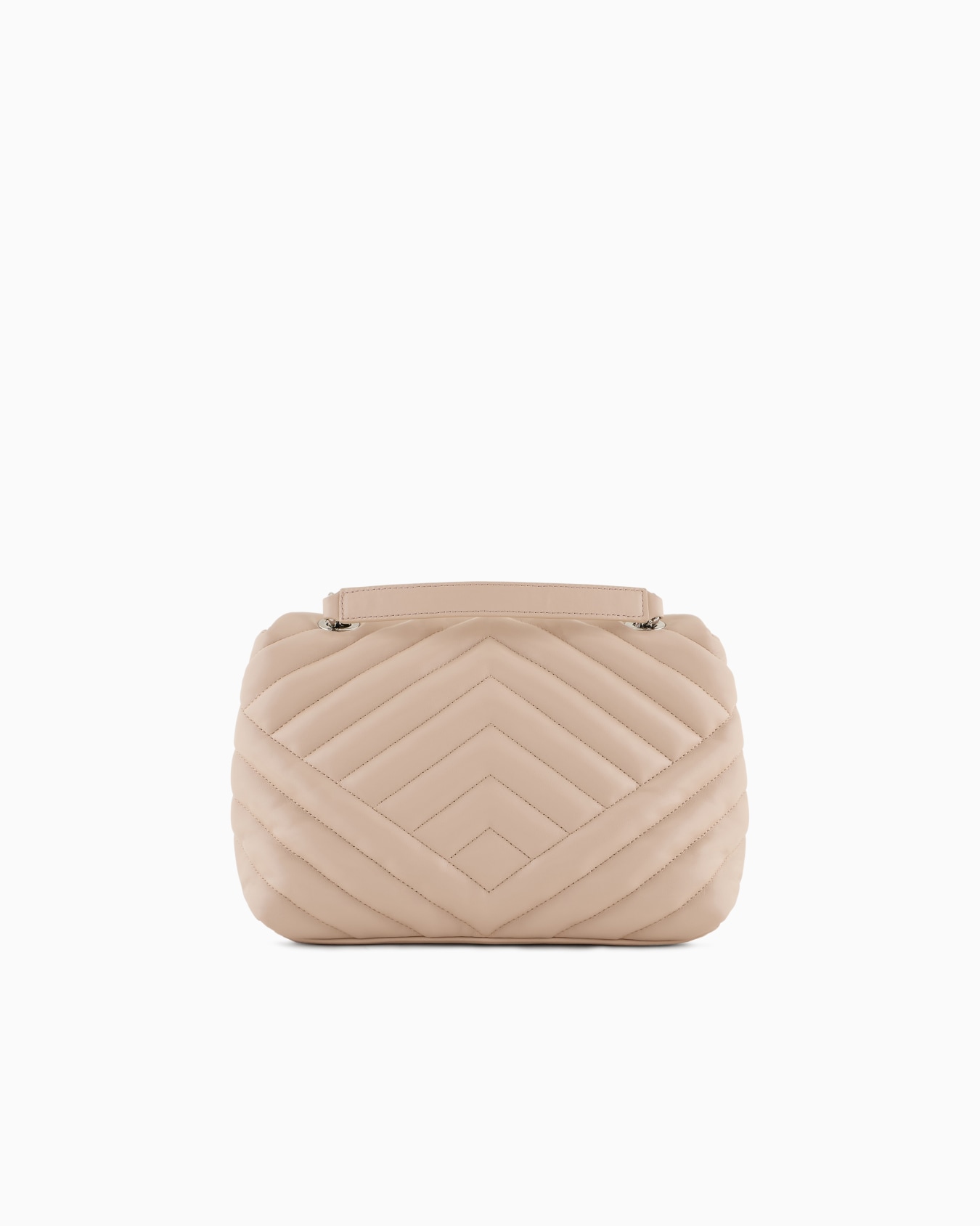 Shoulder bag in quilted material with metal details Slide 2