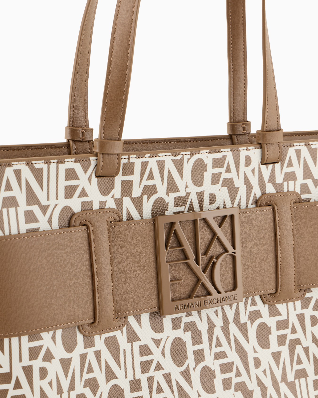 Shopper bag with allover contrasting logo Slide 4