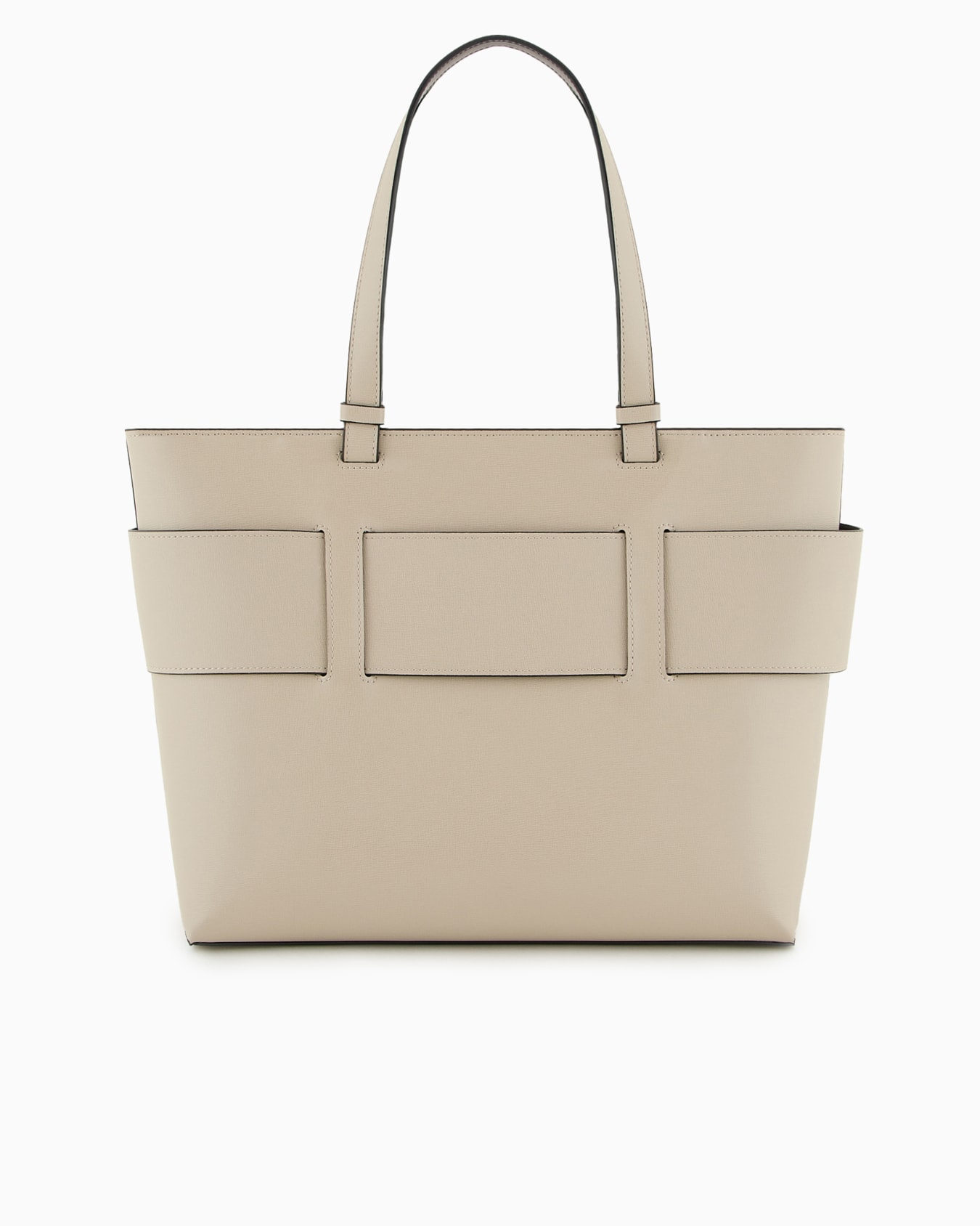 Medium shopper bag with tone-on-tone monogram Slide 2
