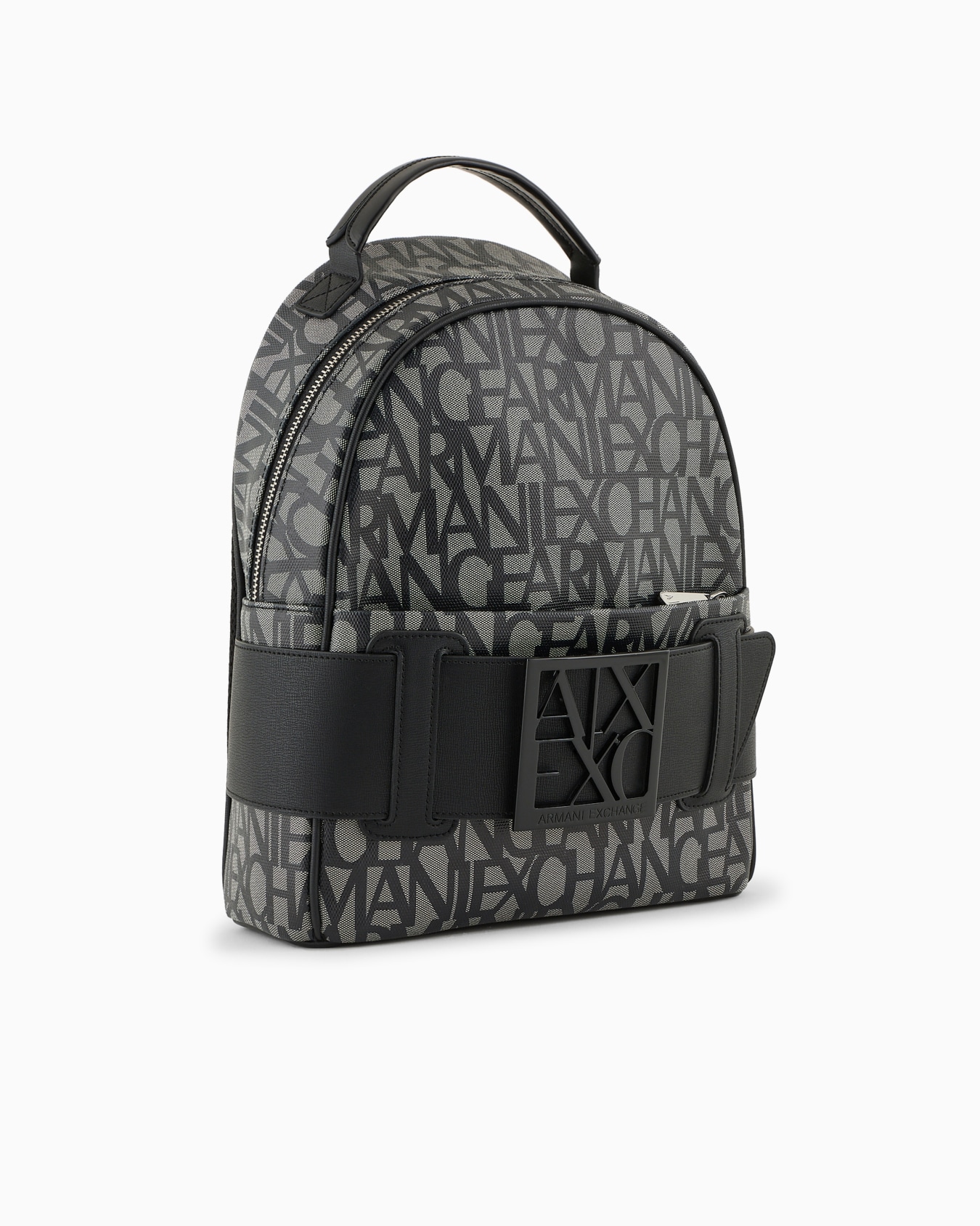 Backpack with contrasting allover logo Slide 1