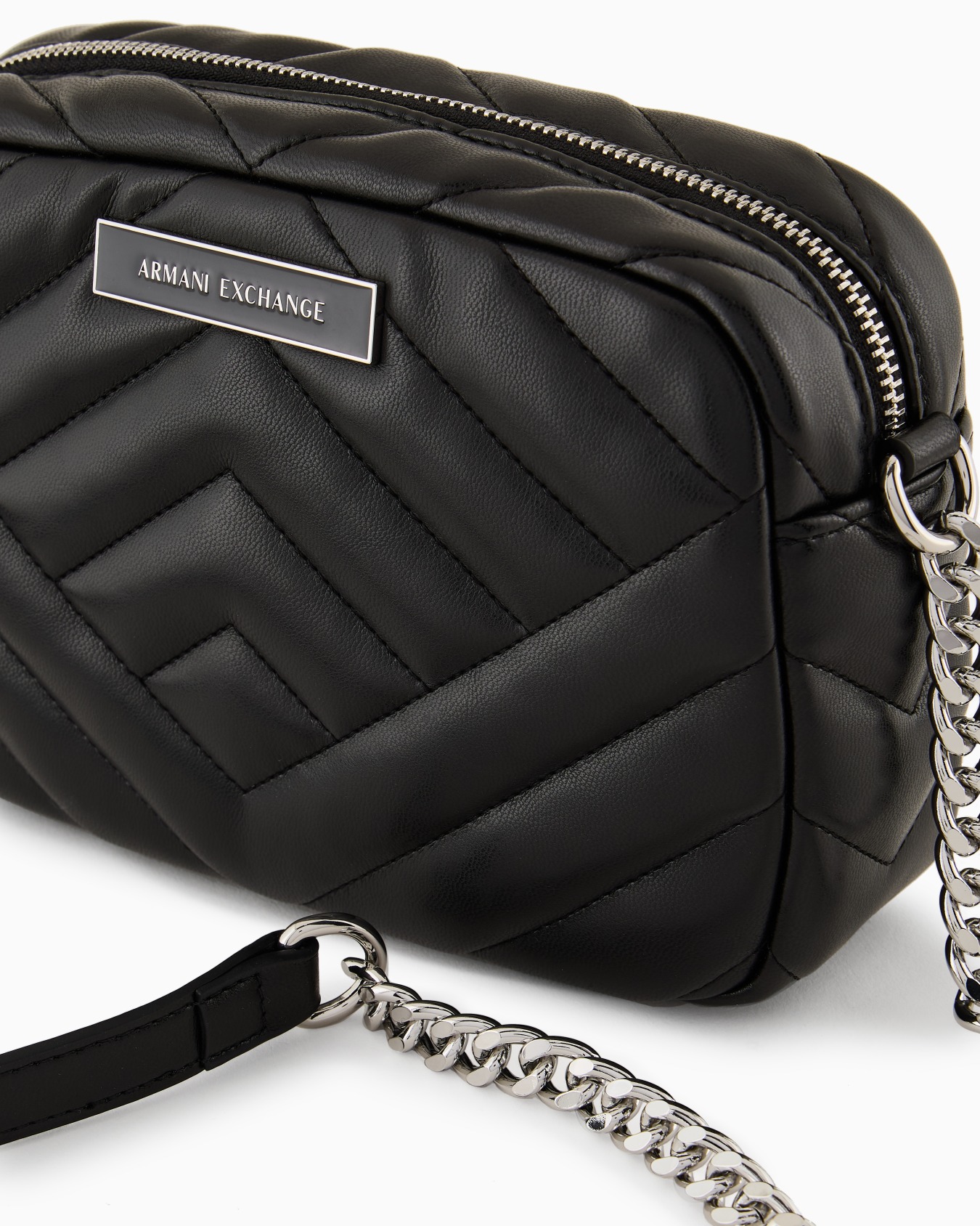 Bolso bandolera acolchado con bandolera de cadena Diapositiva 4
