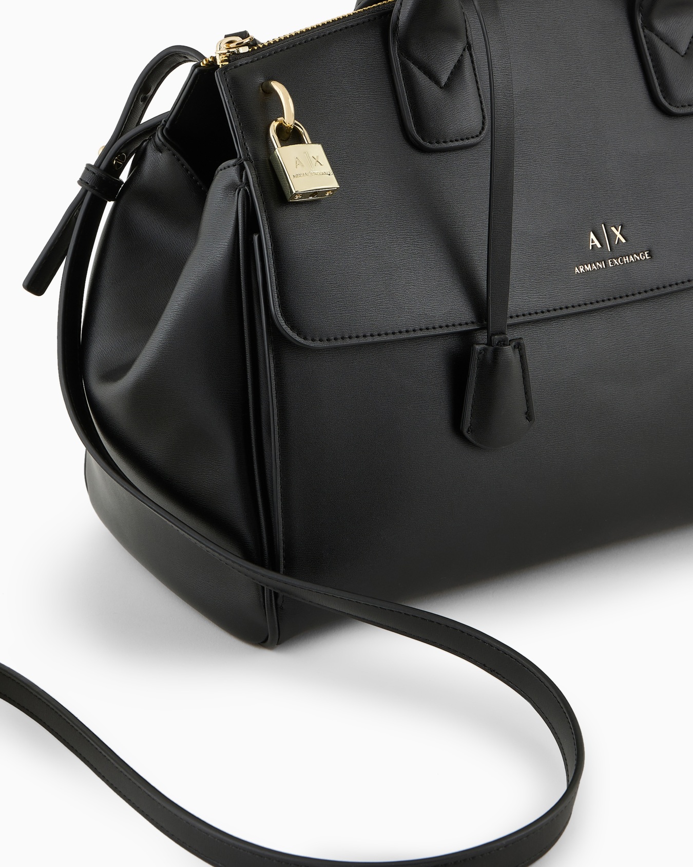 ASV Large Handbag with Padlock and Metal Details Slide 4