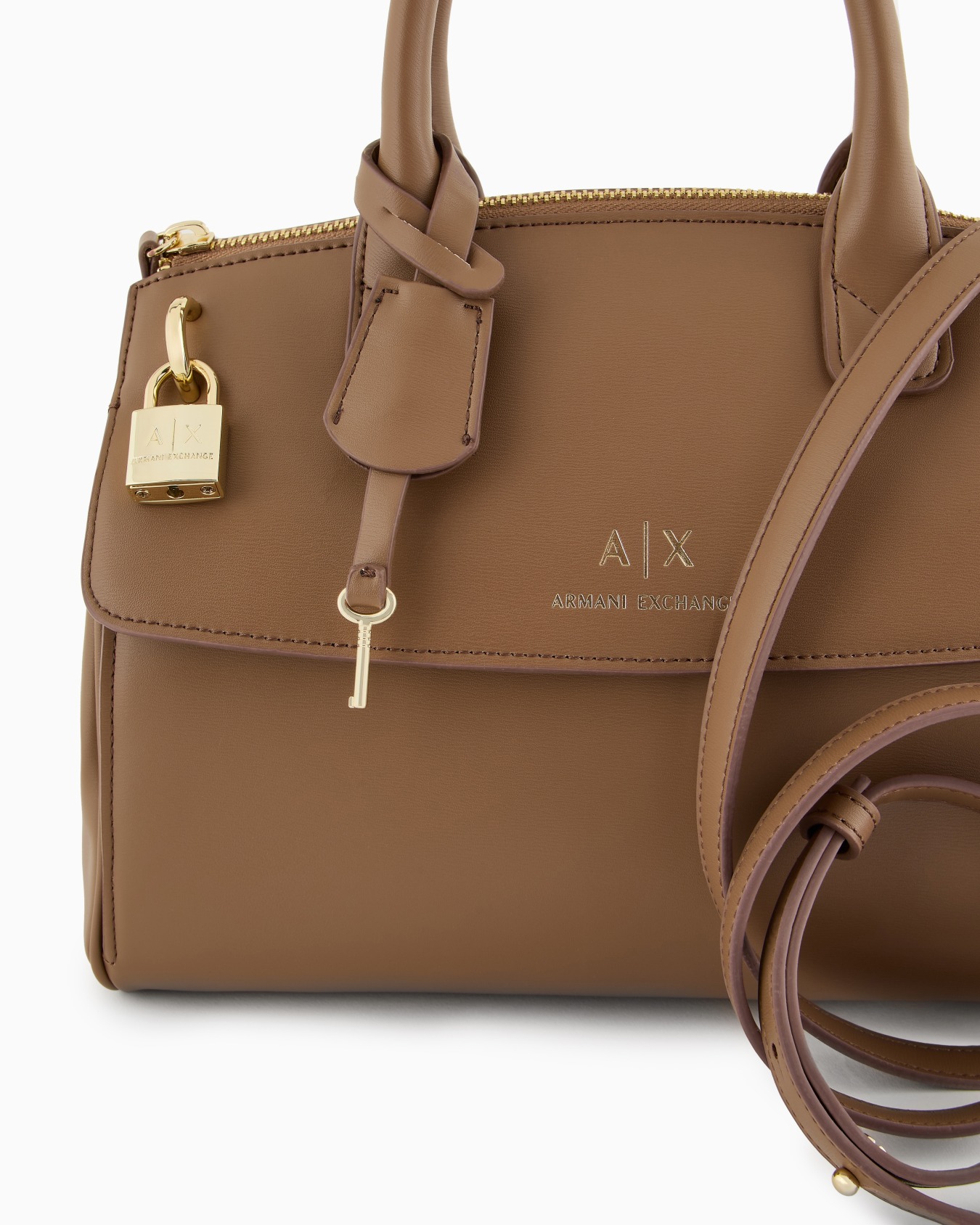 Bolso de mano con candado ASV y detalles metálicos Diapositiva 4