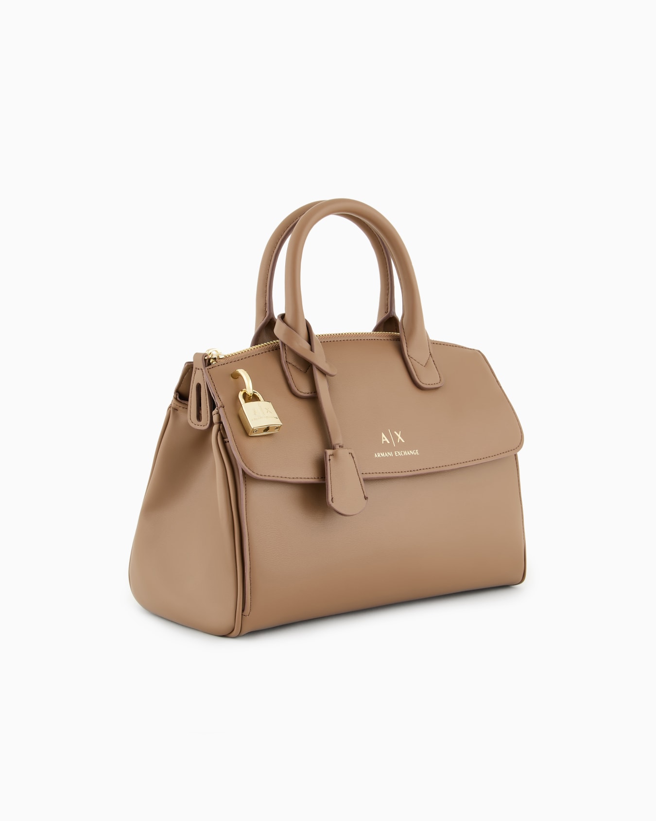 Bolso de mano con candado ASV y detalles metálicos Diapositiva 1