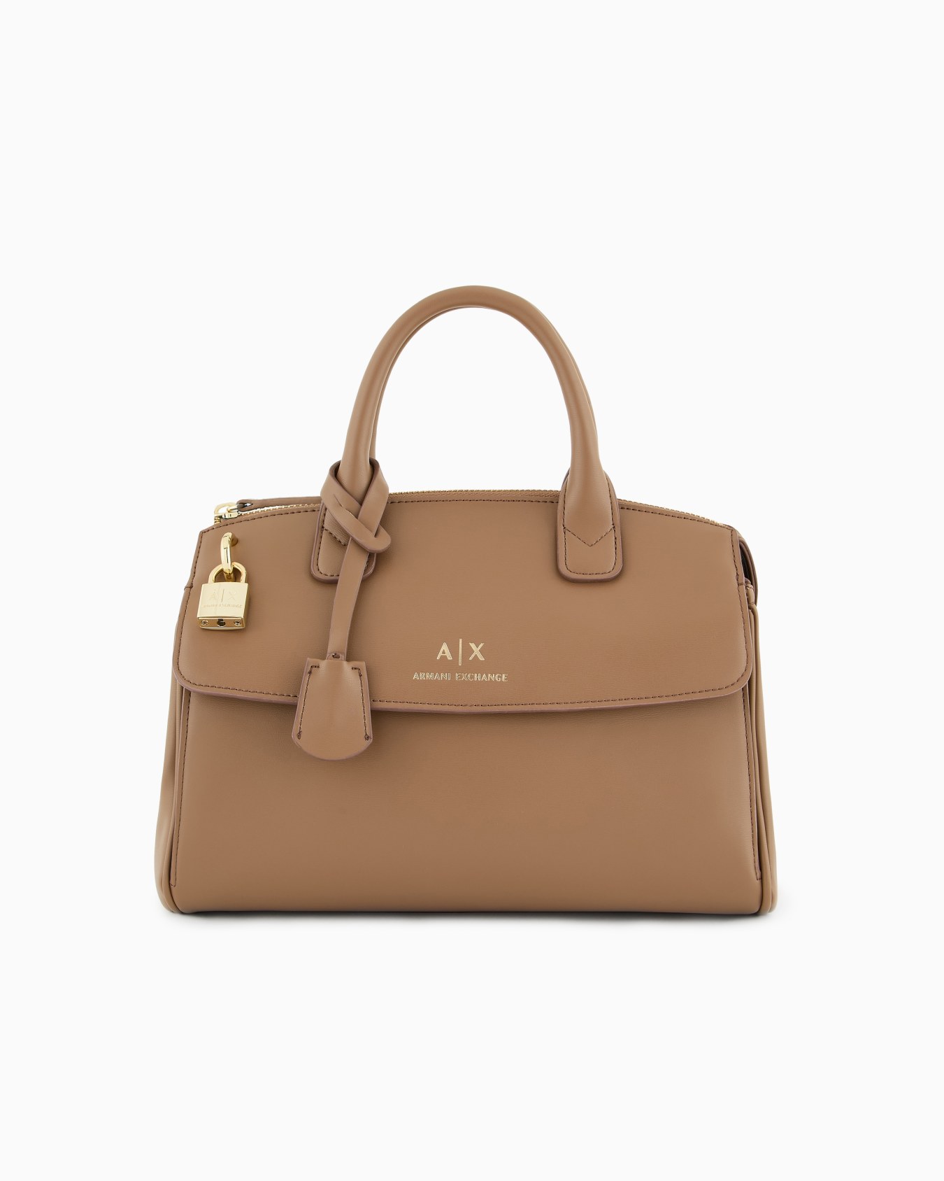 Bolso de mano con candado ASV y detalles metálicos Diapositiva 0